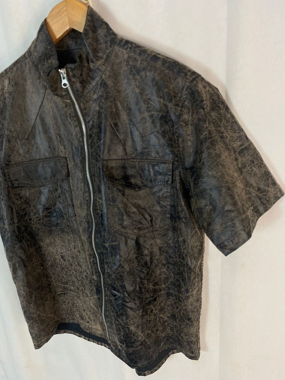 Japanese Brand Unisex 🔥Louis chavlon zipper leather shirt Size US M / EU 48-50 / 2 - 3 Thumbnail