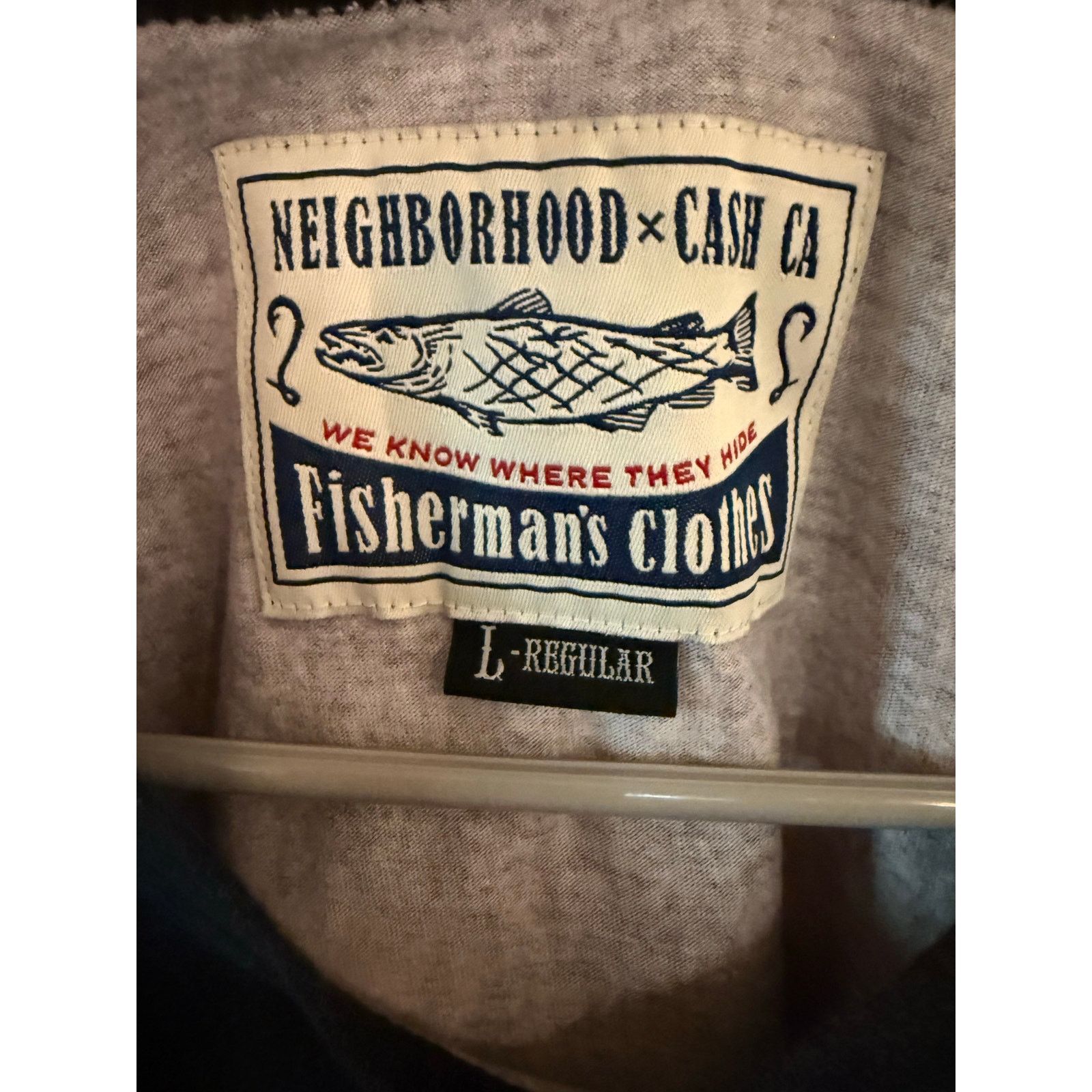 CASH CA × Japanese Brand × Neighborhood NEIGHBORHOOD x CASH CA Faux Carigan Long Sleeve Shirt. L. Size US L / EU 52-54 / 3 - 6 Thumbnail