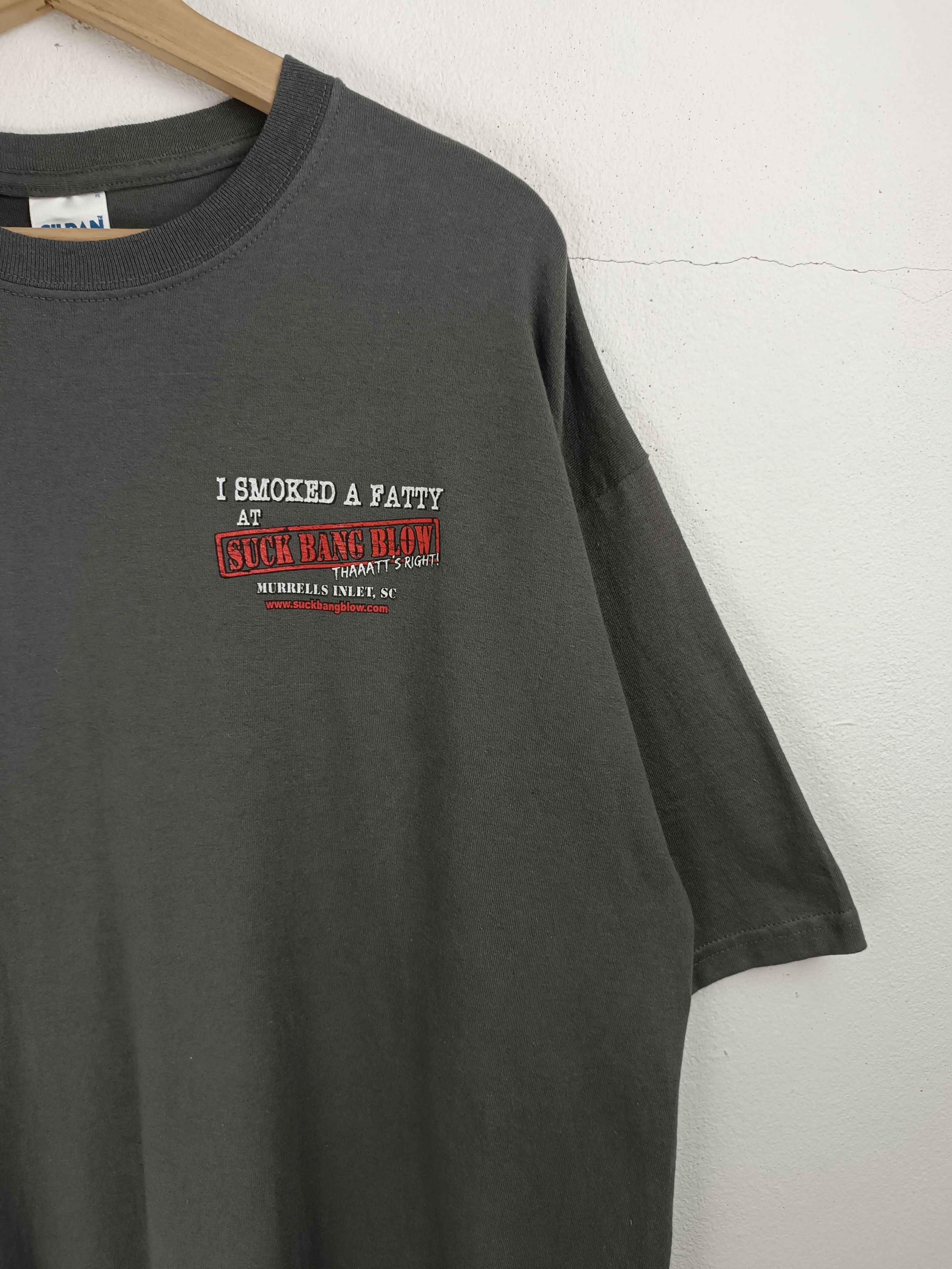 Vintage VINTAGE I REALLY SMOKE A FATTY AT SUCK BANG BLOW HUMOR FUNNY Size US XL / EU 56 / 4 - 6 Thumbnail