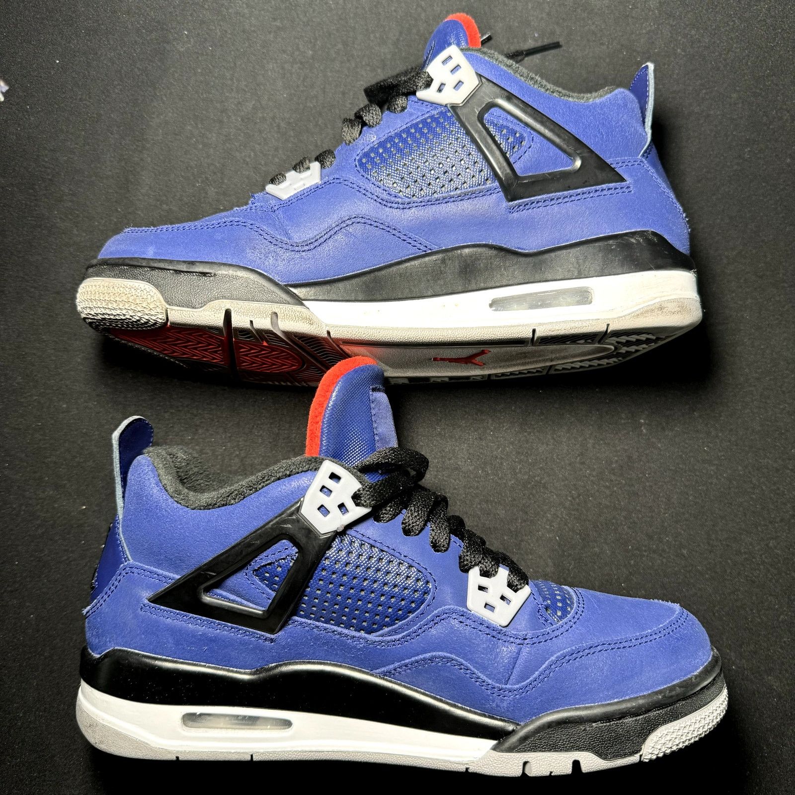 Jordan Brand × Nike Size 6.5 Nike Air Jordan 4 Retro Winter GS Loyal Blue Shoes Size US 6.5 / EU 39-40 - 2 Thumbnail