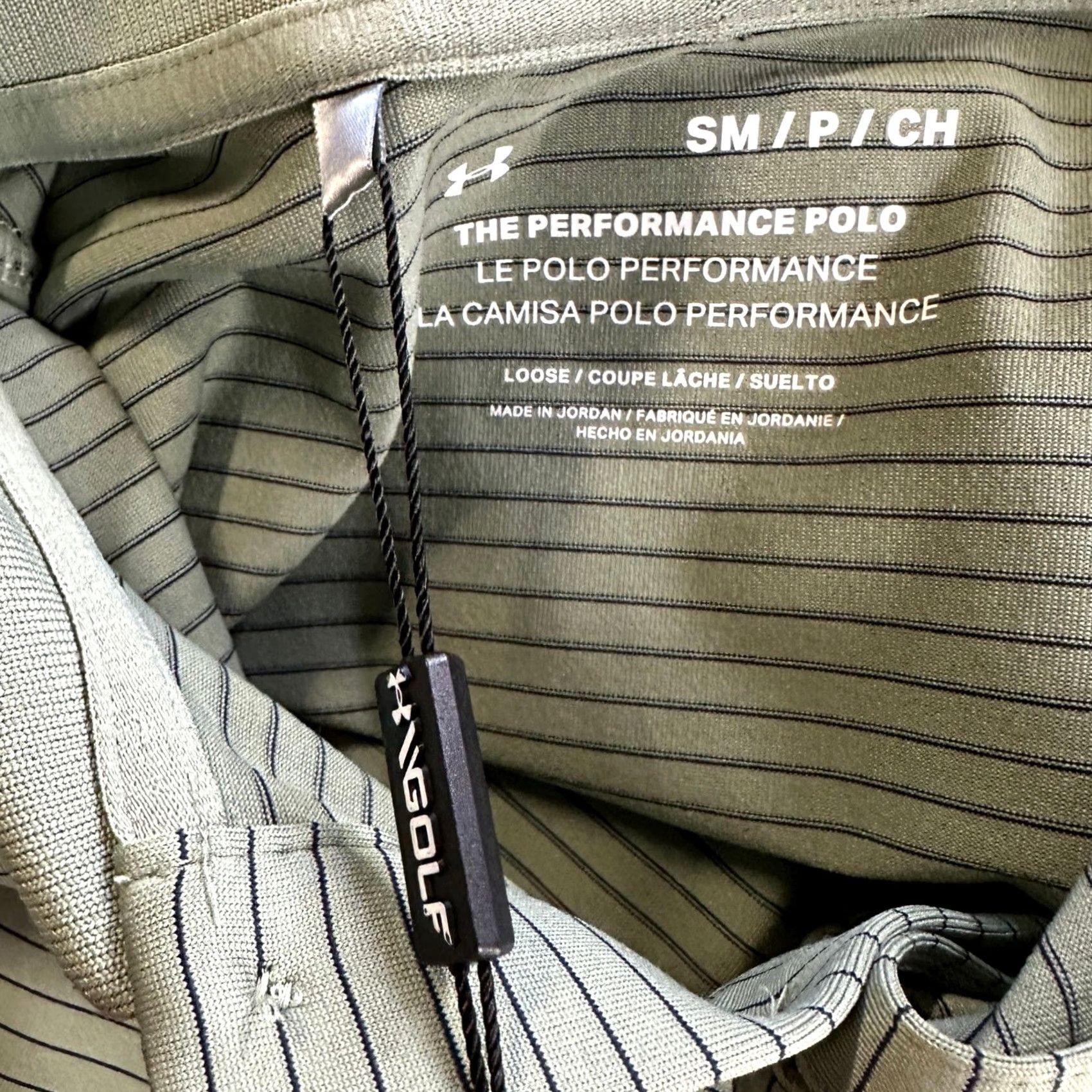 Under Armour Under Armour The Performance Polo Shirt Mens Small Gray Stripes Rugby Golf NEW Size US S / EU 44-46 / 1 - 6 Thumbnail