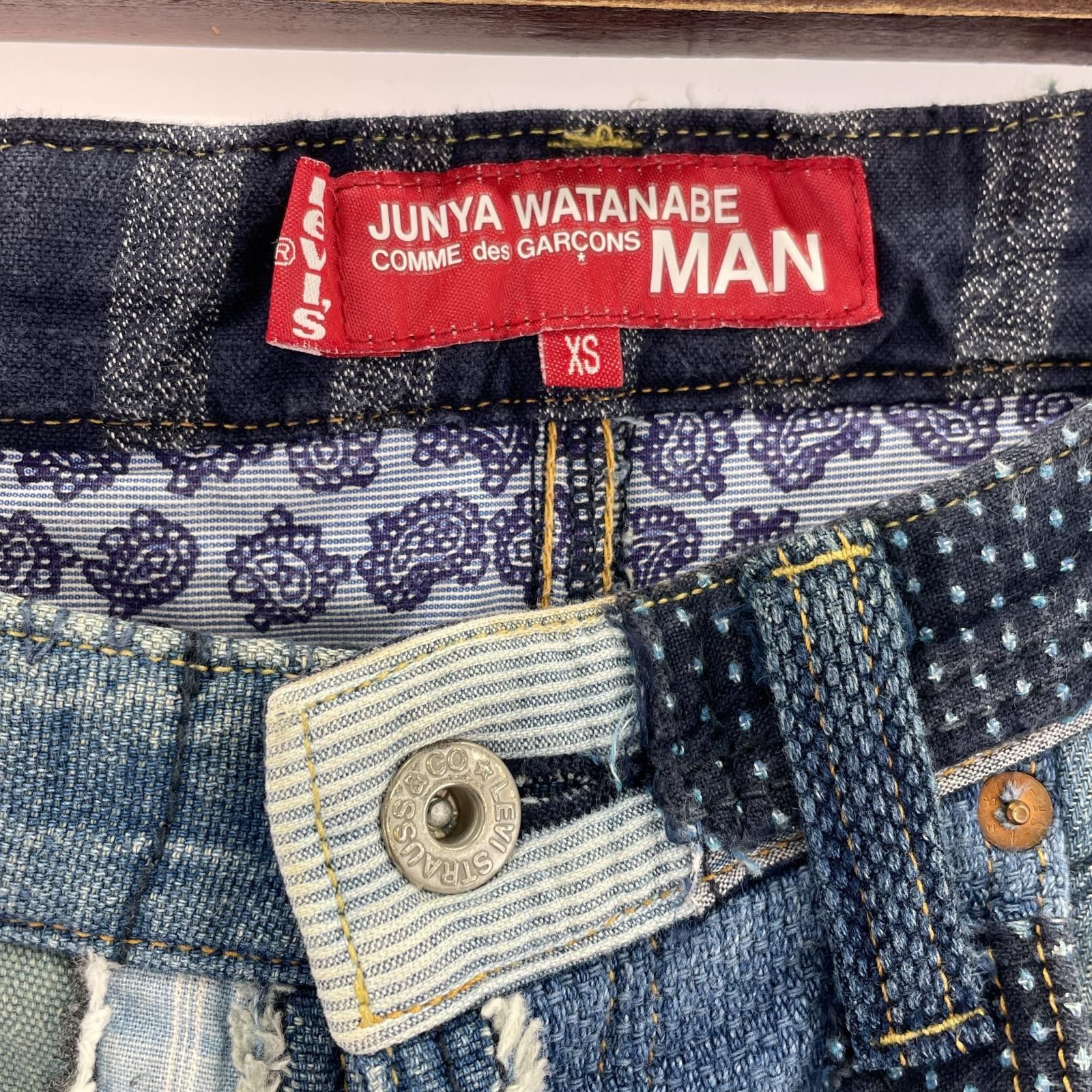 Junya Watanabe × Levi's JUNYA WATANABE x LEVI's 503 Patchwork Denim Pants Blue XS Size US 30 / EU 46 - 2 Thumbnail
