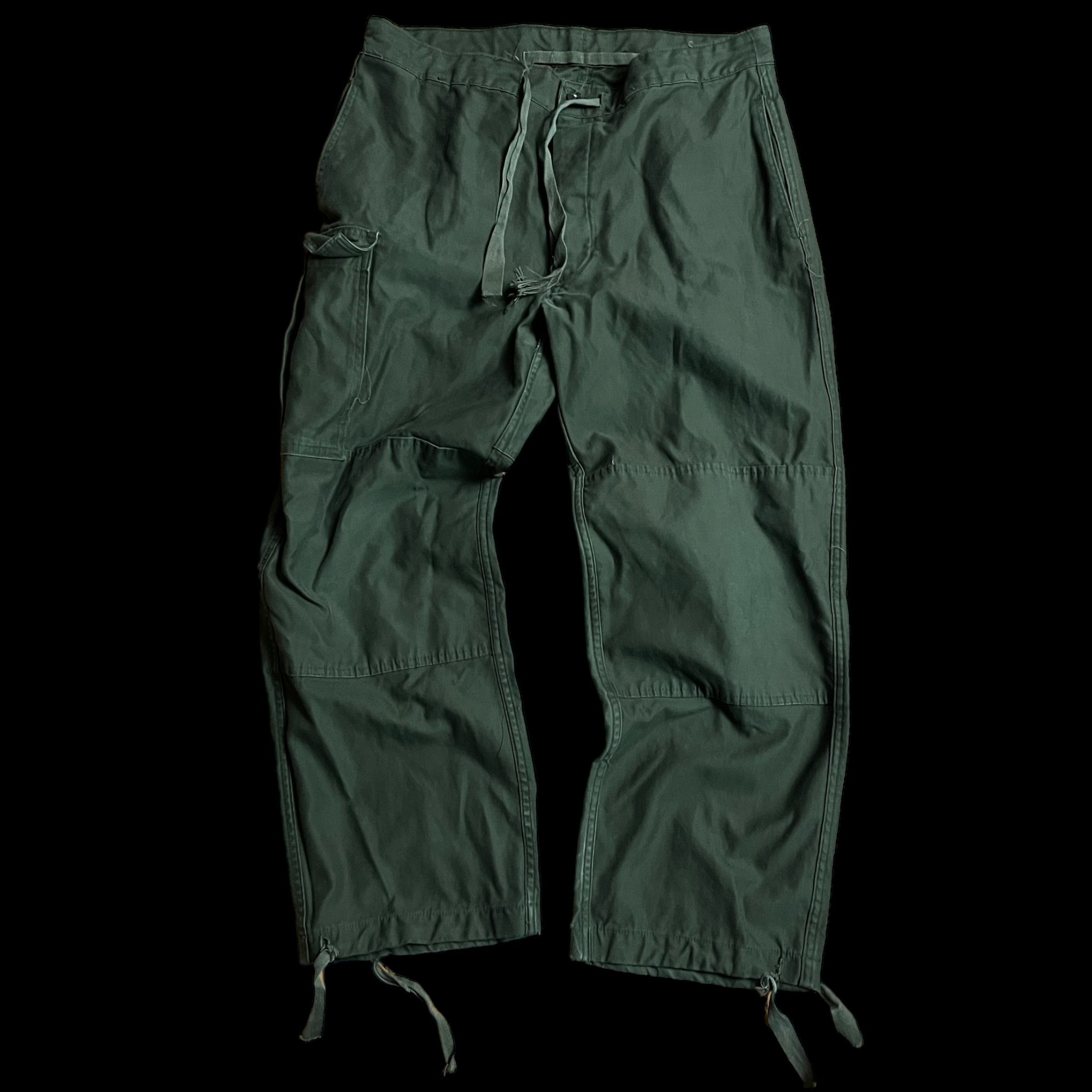 image of Vintage Dutch Military Cargo Pants 90's Abl Worn 36X30 in Green, Men's