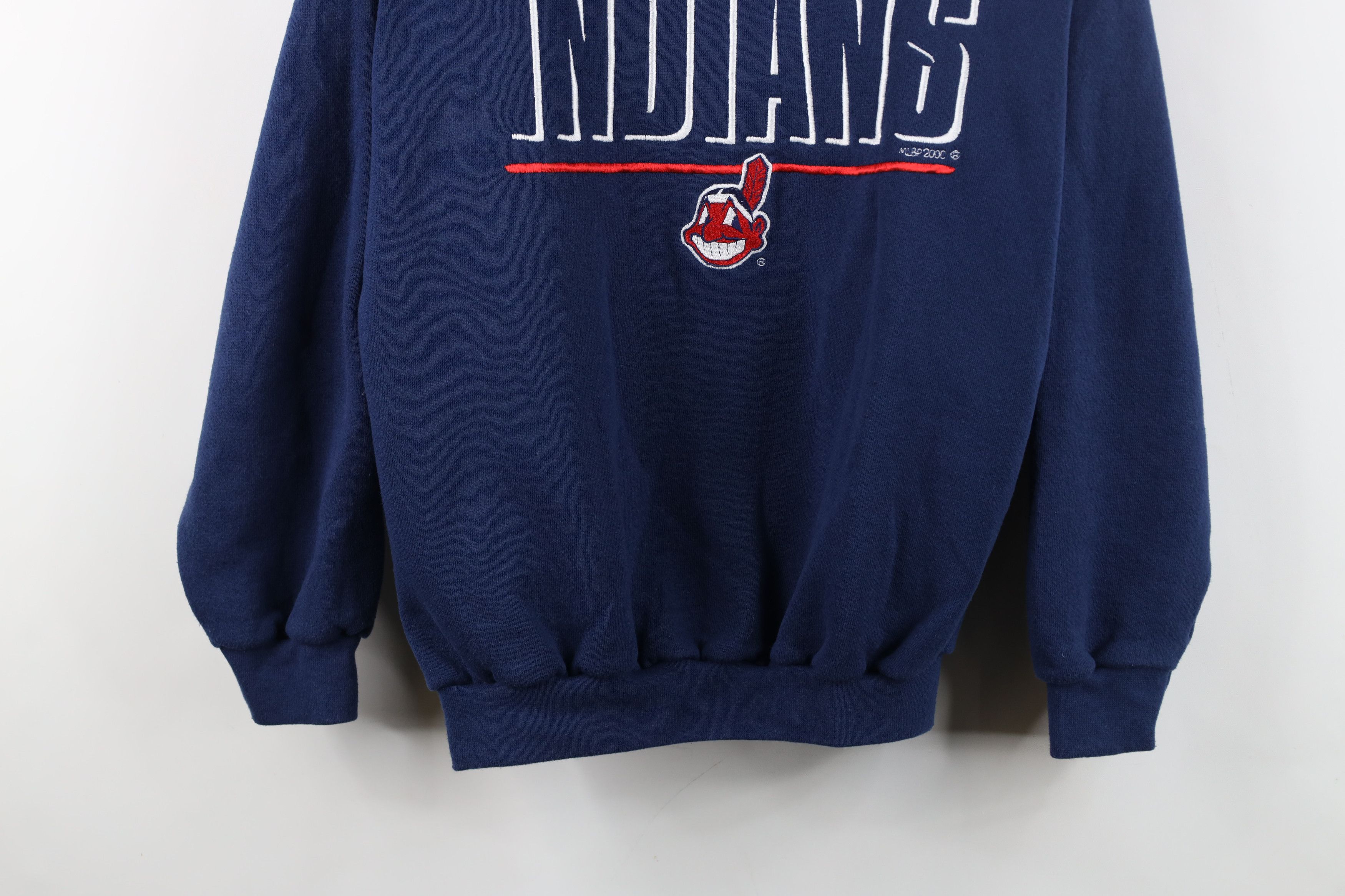 Vintage Vintage Y2K 2000 Wahoo Cleveland Indians Baseball Sweatshirt Size US L / EU 52-54 / 3 - 3 Thumbnail