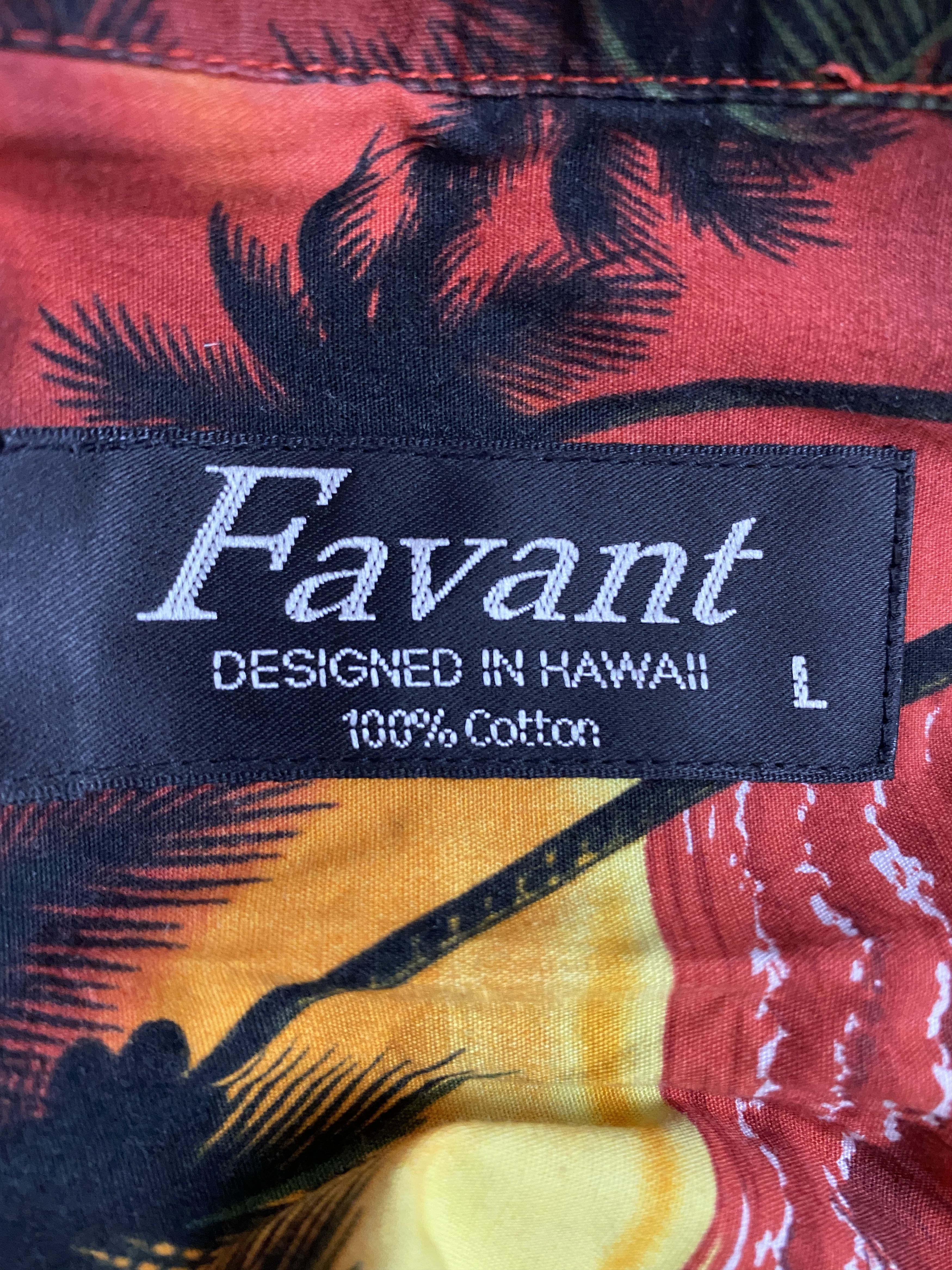 Vintage Favant Vintage Men's Hawaiian Shirt - L Size US L / EU 52-54 / 3 - 5 Thumbnail