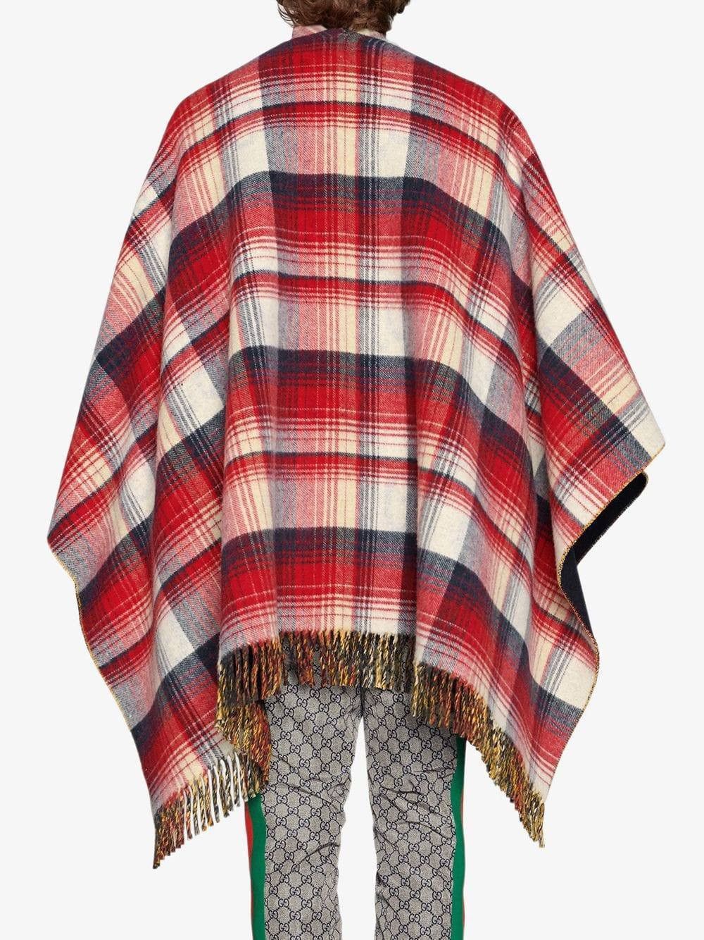 Gucci gucci reversible poncho gg wool Size ONE SIZE - 2 Thumbnail