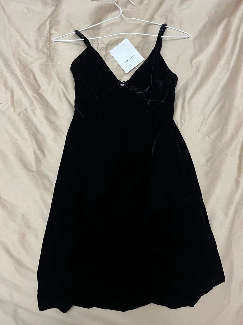 Alexander Wang Alexander Wang Velvet Diamond Buckle Dress- Size S / US 4 / IT 40 - 3 Thumbnail