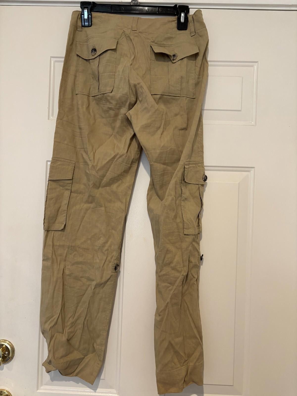 Theory Womens sz 4 linen beige Theory pants #616 Size 27" / US 4 / IT 40 - 2 Thumbnail