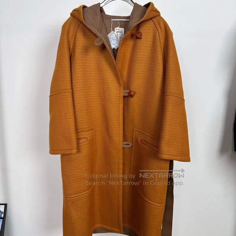 Hermes Hermes Pumpkin Cashmere Long Coat Size XXS / US 00 / IT 34 - 1 Thumbnail