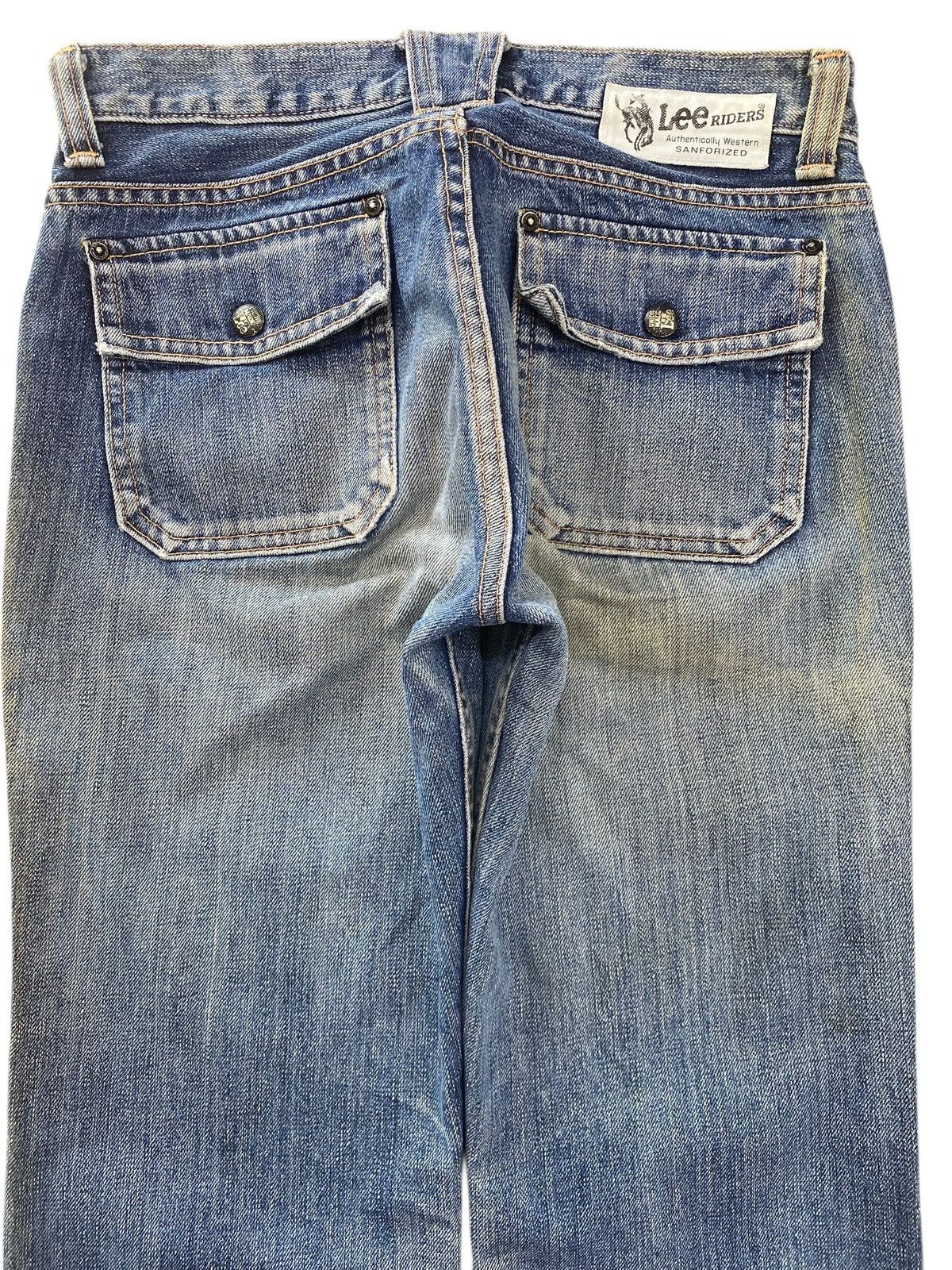Lee Lee Riders Faded Wash Style Boot Cut Jeans Size US 27 - 4 Thumbnail