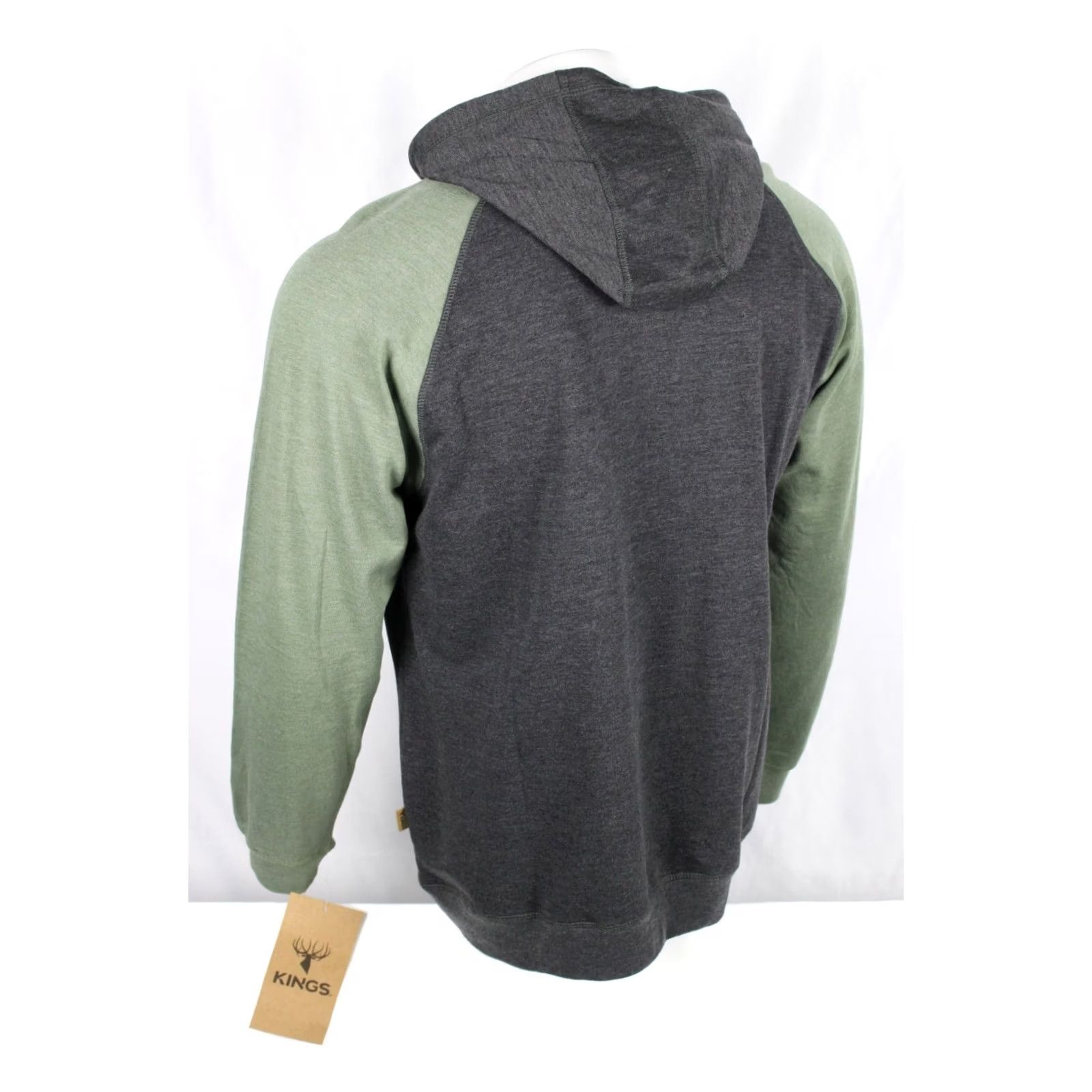 Olive Kings Camo Men's Hoodie Triblend Logo Hoodie Lightweight Charcoal / Olive Size US L / EU 52-54 / 3 - 2 Thumbnail