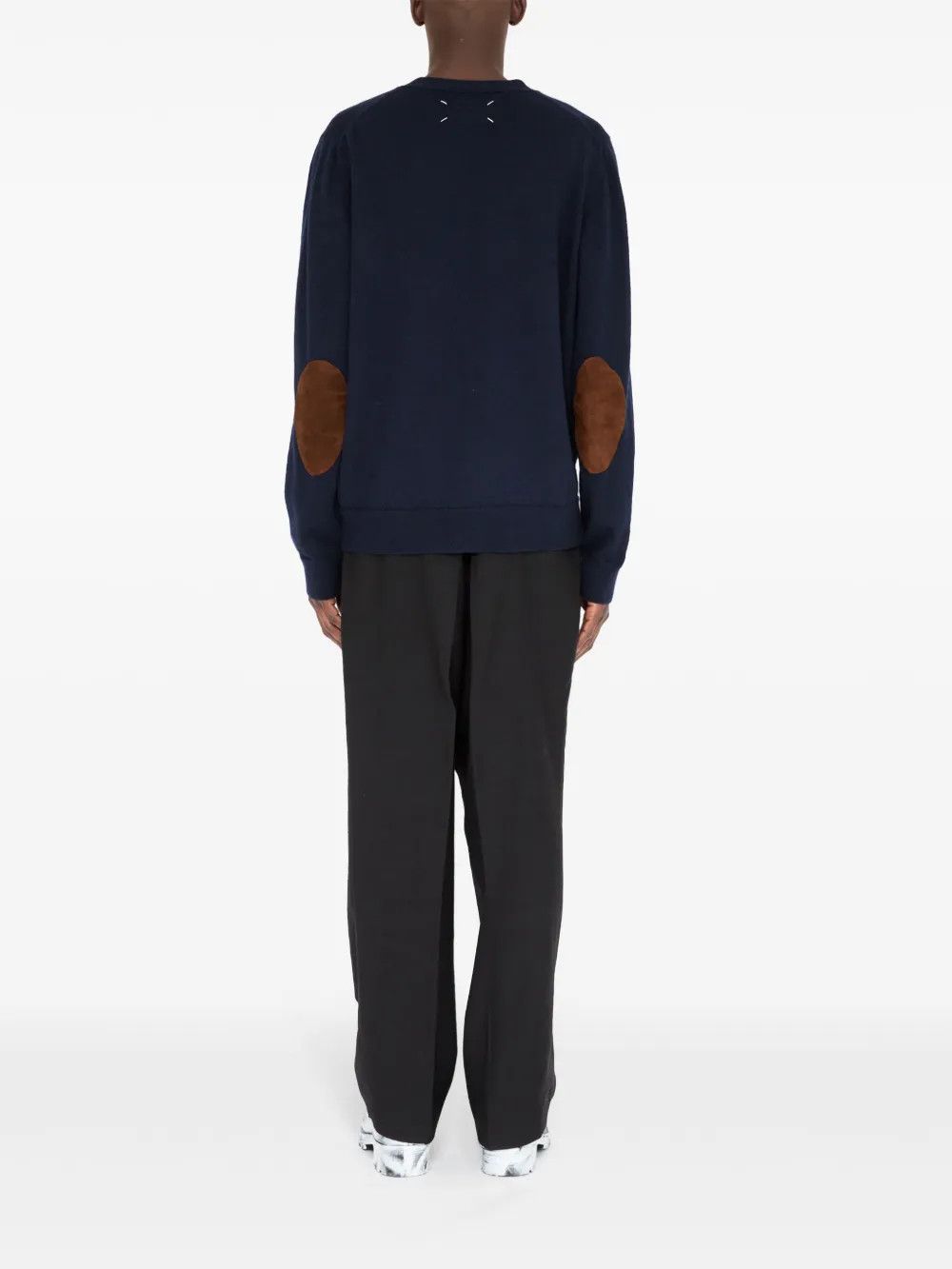 Maison Margiela o1mle0326 Wool Cardigan in Navy Blue Size US XXL / EU 58 / 5 - 4 Thumbnail