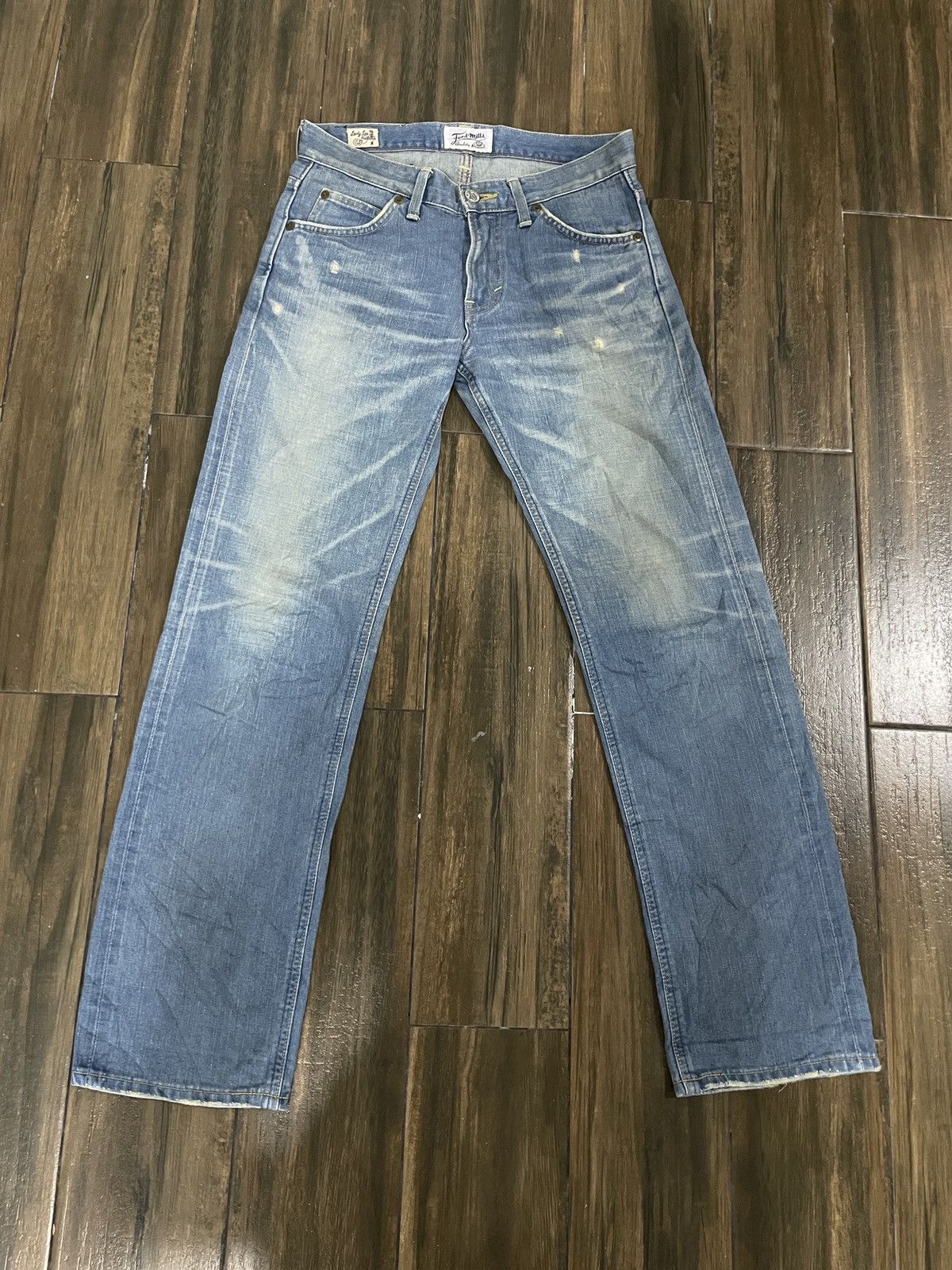 Lee Lady Lee Riders x Ford Mills Selvedge Jeans Retro Style Size 31" - 2 Thumbnail