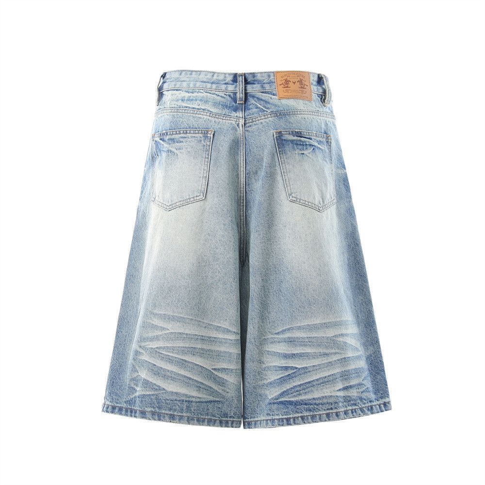 Japanese Brand Washed Ombré Casual Retro Distressed Denim Shorts Size US 32 / EU 48 - 2 Thumbnail