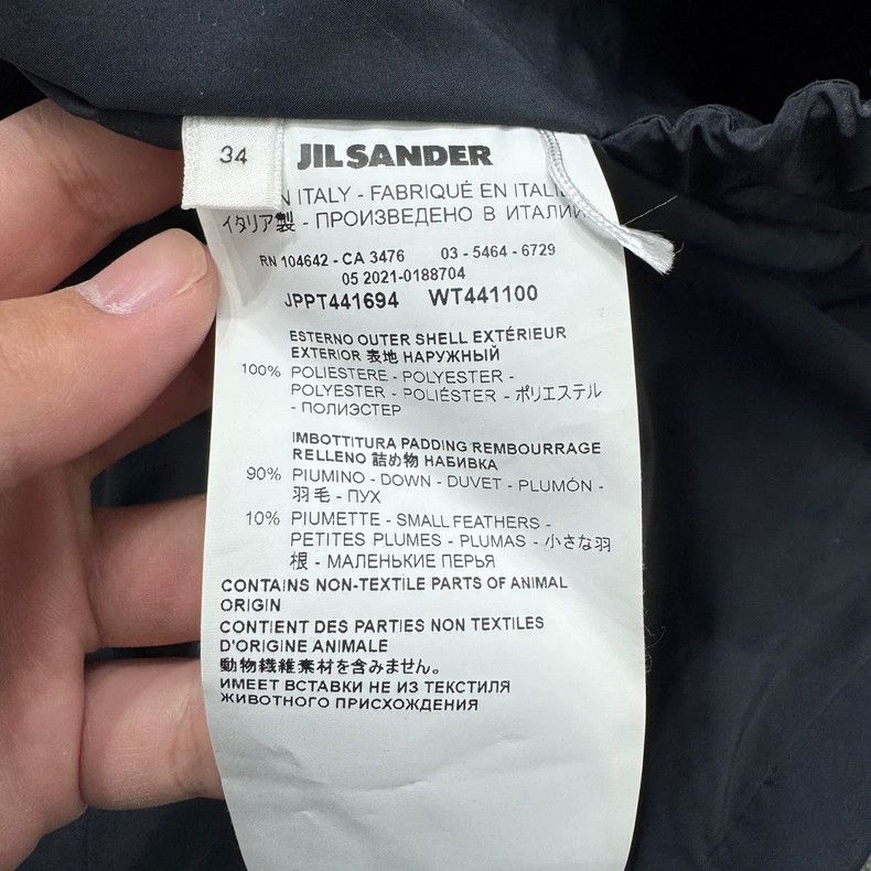 Jil Sander Jil Sander Solid Color Plaid Hooded Down Jacket Size 4XL / US 24-26 - 3 Thumbnail