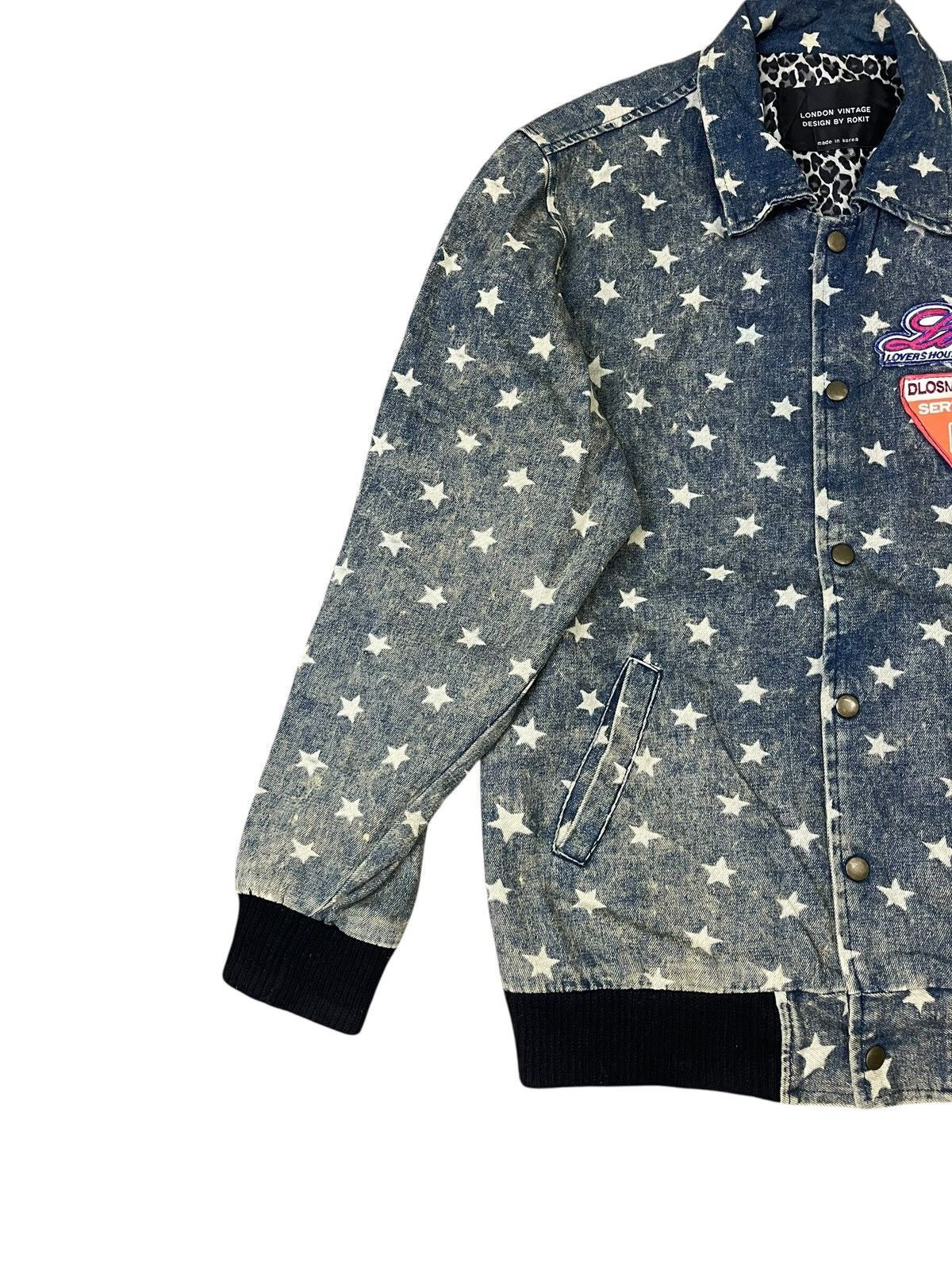 Rokit Vintage Rokit Denim Jacket Leopard Streetwear Size US M / EU 48-50 / 2 - 3 Thumbnail