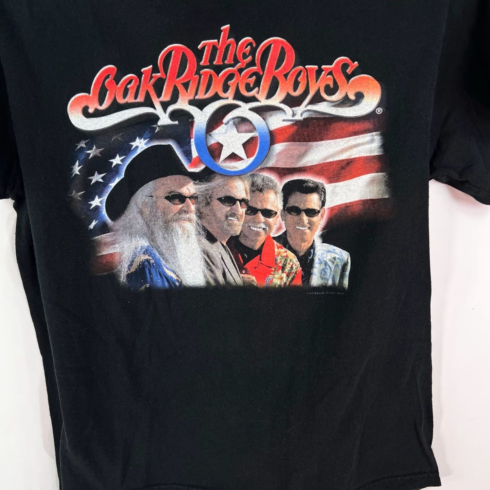 Delta VINTAGE Oak Ridge Boys Men's T-Shirt Delta Black 2003 RWB Tour USA Graphic Print Size M Size US M / EU 48-50 / 2 - 2 Thumbnail