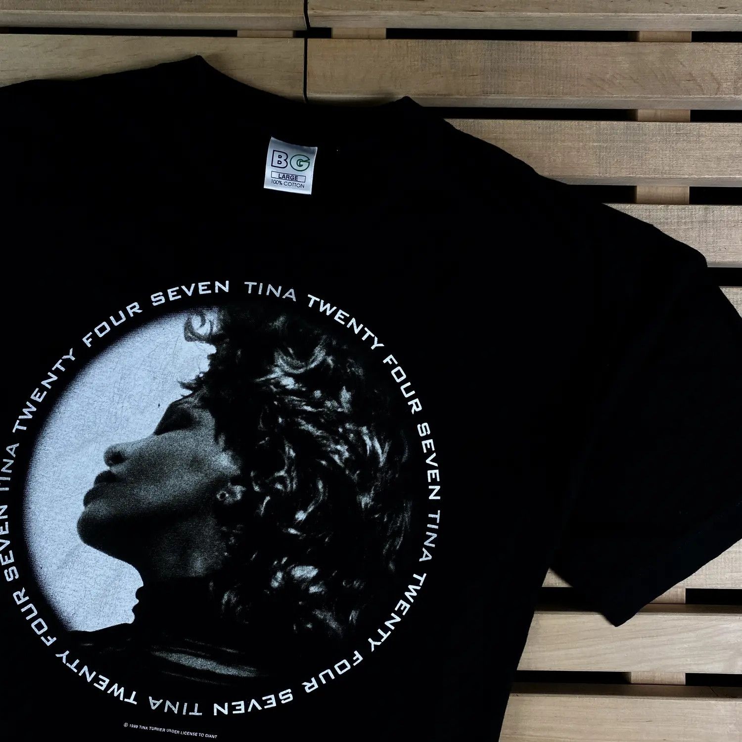 Band Tees T Shirt Tina Turner 1999 Size L twenty four seven tour Size US L / EU 52-54 / 3 - 2 Thumbnail