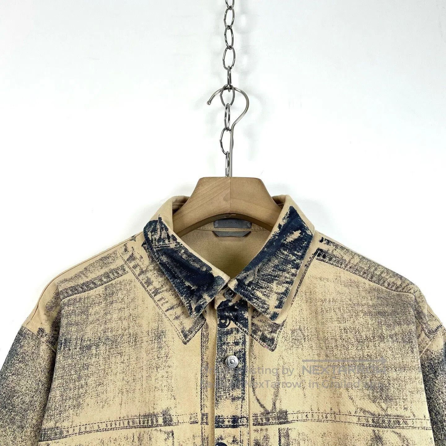 Dior Dior Beige Distressed Gradient Denim Jacket. Size US M / EU 48-50 / 2 - 3 Thumbnail