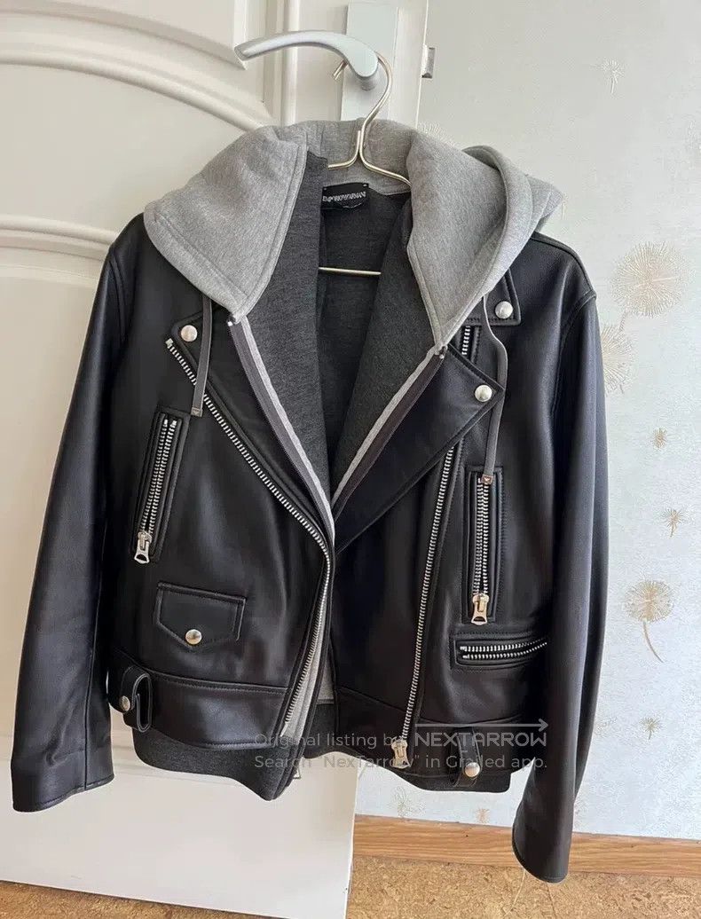 Acne Studios Acne Studios Classic Leather Jacket Size 4XL / US 24-26 - 1 Thumbnail