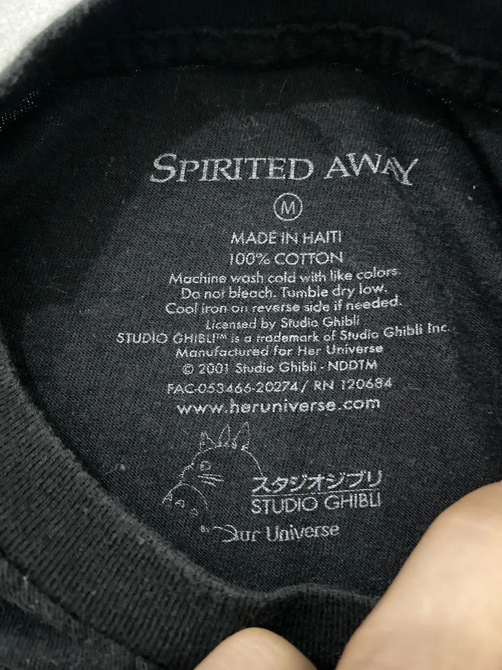 Anime SPIRITED AWAY Studio Ghibli Anime Movie Graphic Tee Size US M / EU 48-50 / 2 - 7 Thumbnail