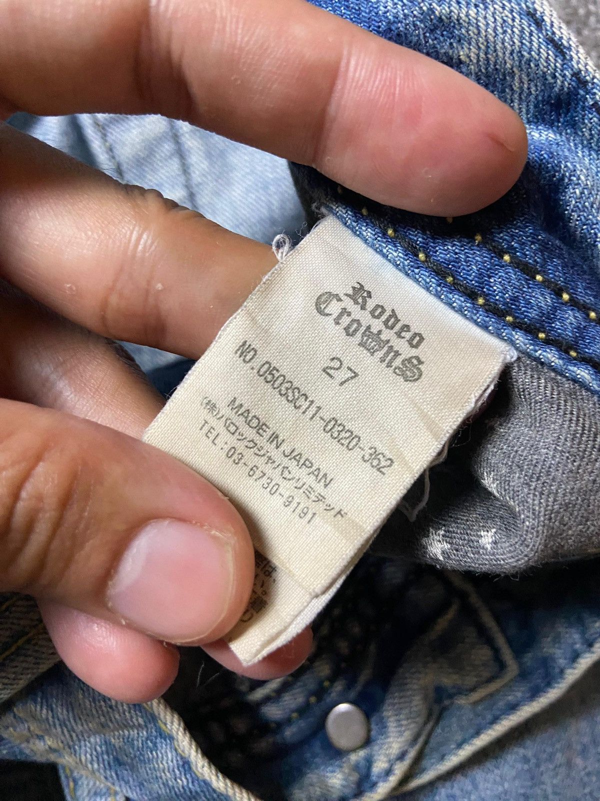 Japanese Brand × Vintage Vintage Rodeo Crowns Distressed Denim Ripped Jeans (122) Size US 32 / EU 48 - 4 Thumbnail
