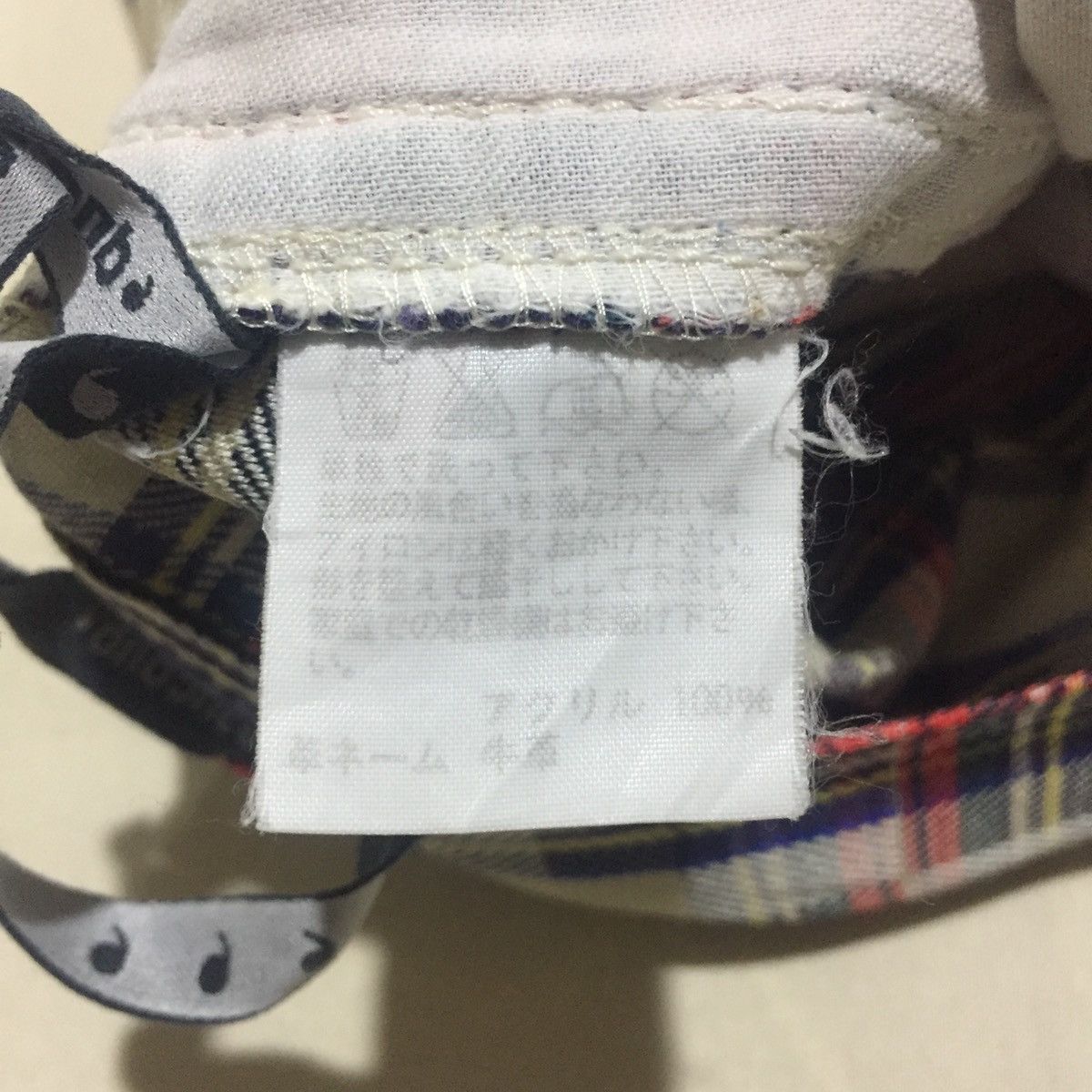 Issey Miyake Vintage Mercibeaucoup Issey Miyake Drop Crotch Tartan Pants Size US 29 - 9 Thumbnail