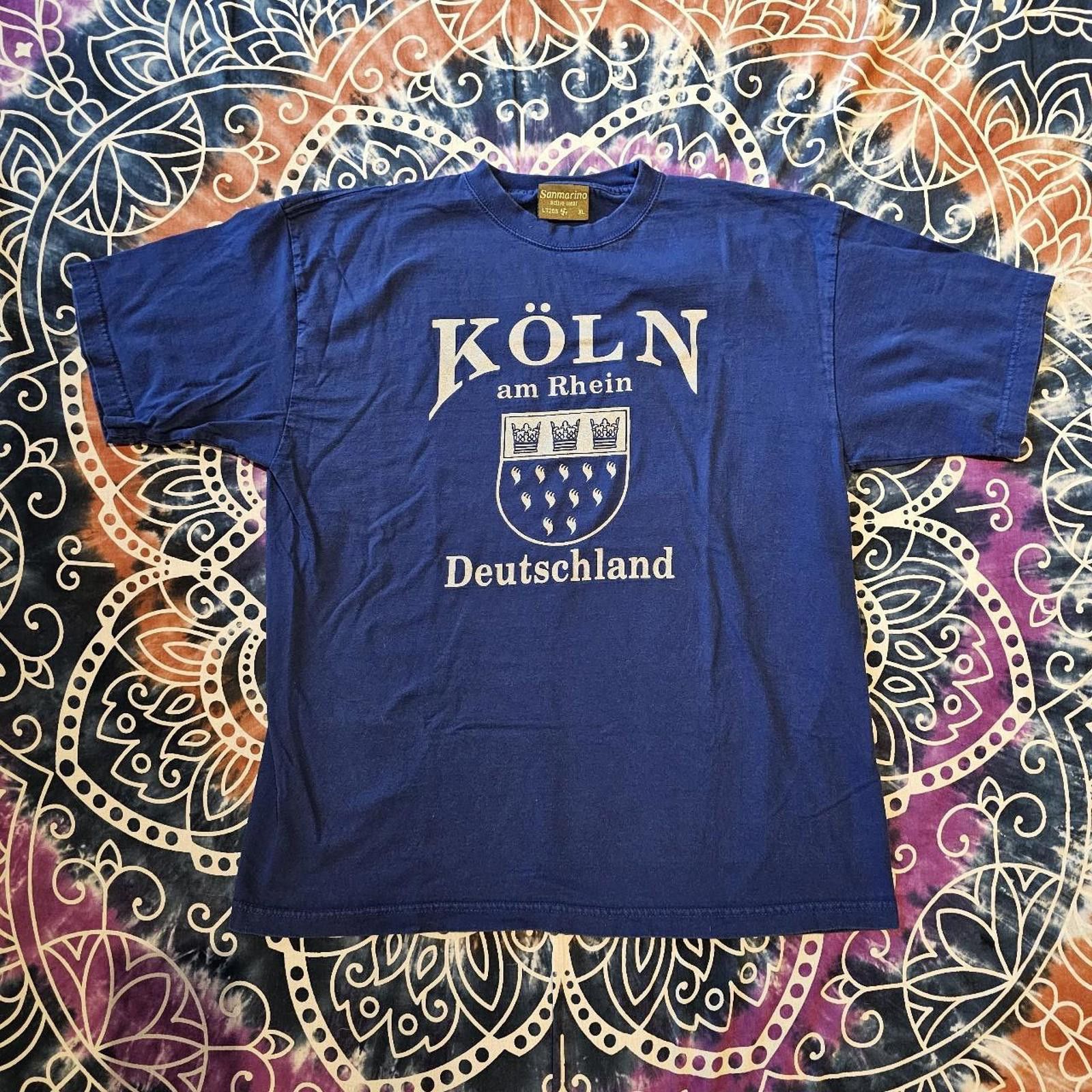 Designer Koln Deutschland XL Blue T-shirt Size US XL / EU 56 / 4 - 1 Thumbnail