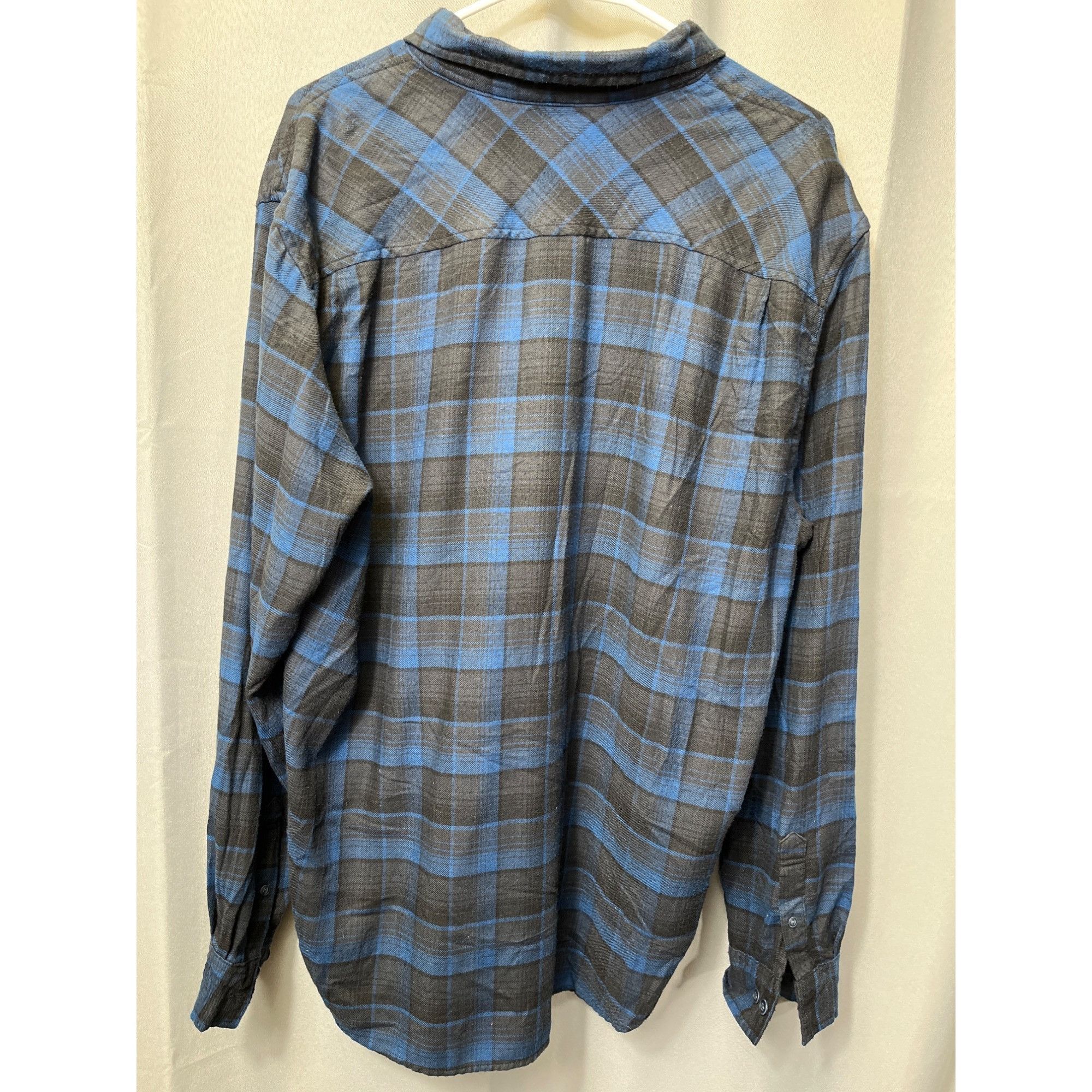 Weatherproof Weatherproof Vintage SKU 7627 Mens Blue and Black Shirt Butt Size US XL / EU 56 / 4 - 2 Thumbnail