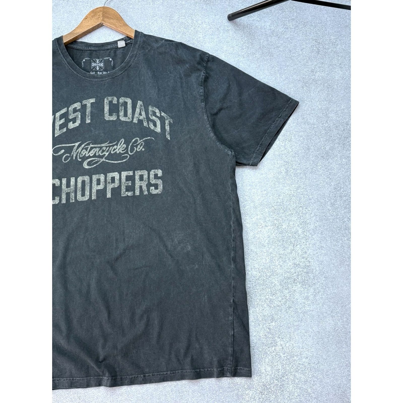 West Coast Choppers VINTAGE West Coast Choppers T-Shirt Gray Motorcycle Biker 2XL Mens Short Sleeve Crew Neck Graphic Print Double-Sided Size US XXL / EU 58 / 5 - 4 Thumbnail