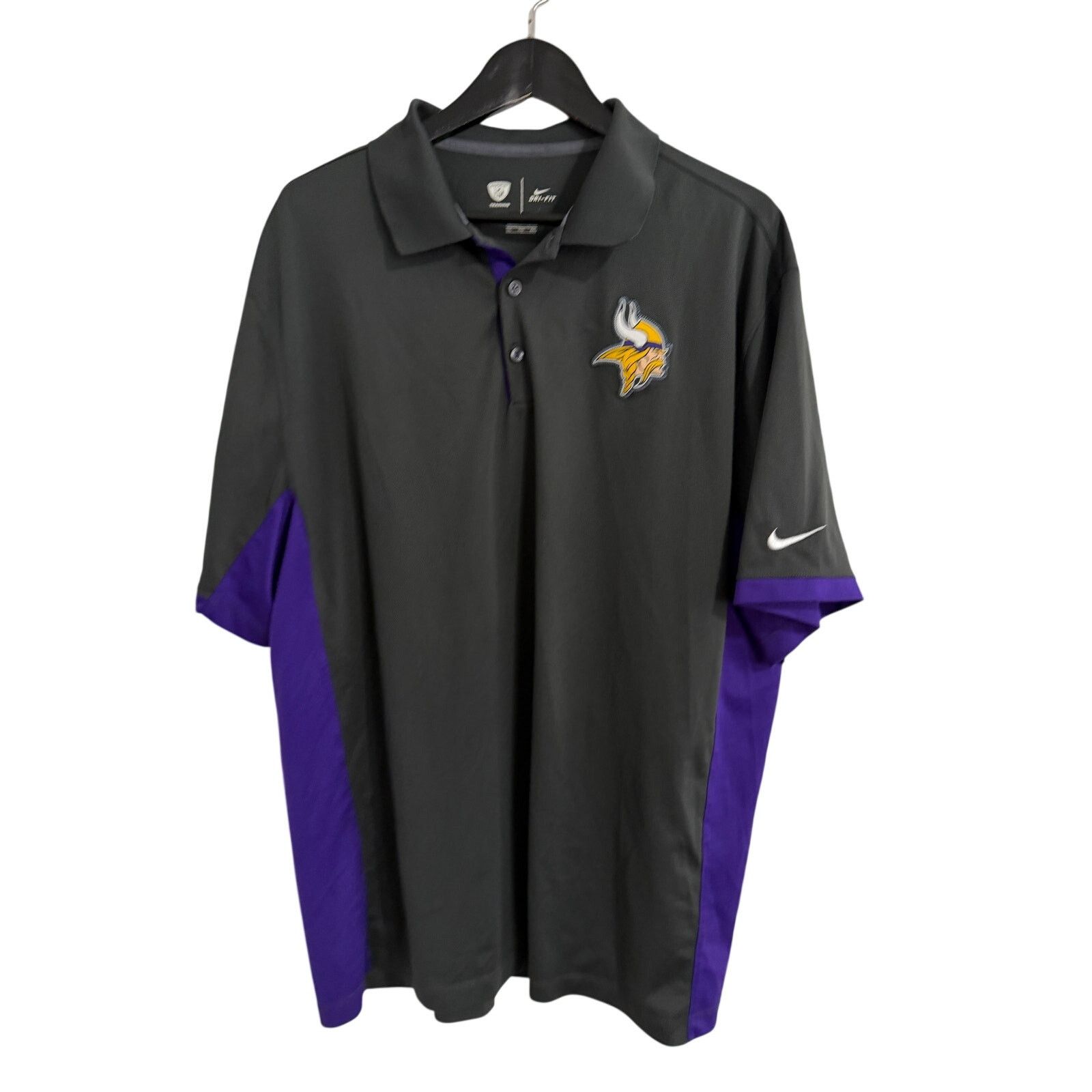 Nike Minnesota Vikings Nike Dri-Fit Polo Shirt Men's Size XXL Size US XXL / EU 58 / 5 - 1 Thumbnail