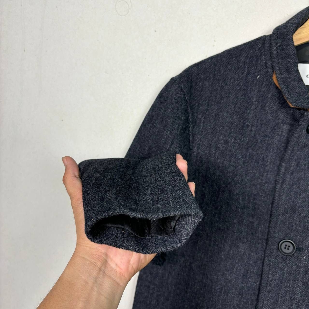 Coach COACH Wool Herringbone Overcoat Leather Elbow Patches Small Size US S / EU 44-46 / 1 - 4 Thumbnail