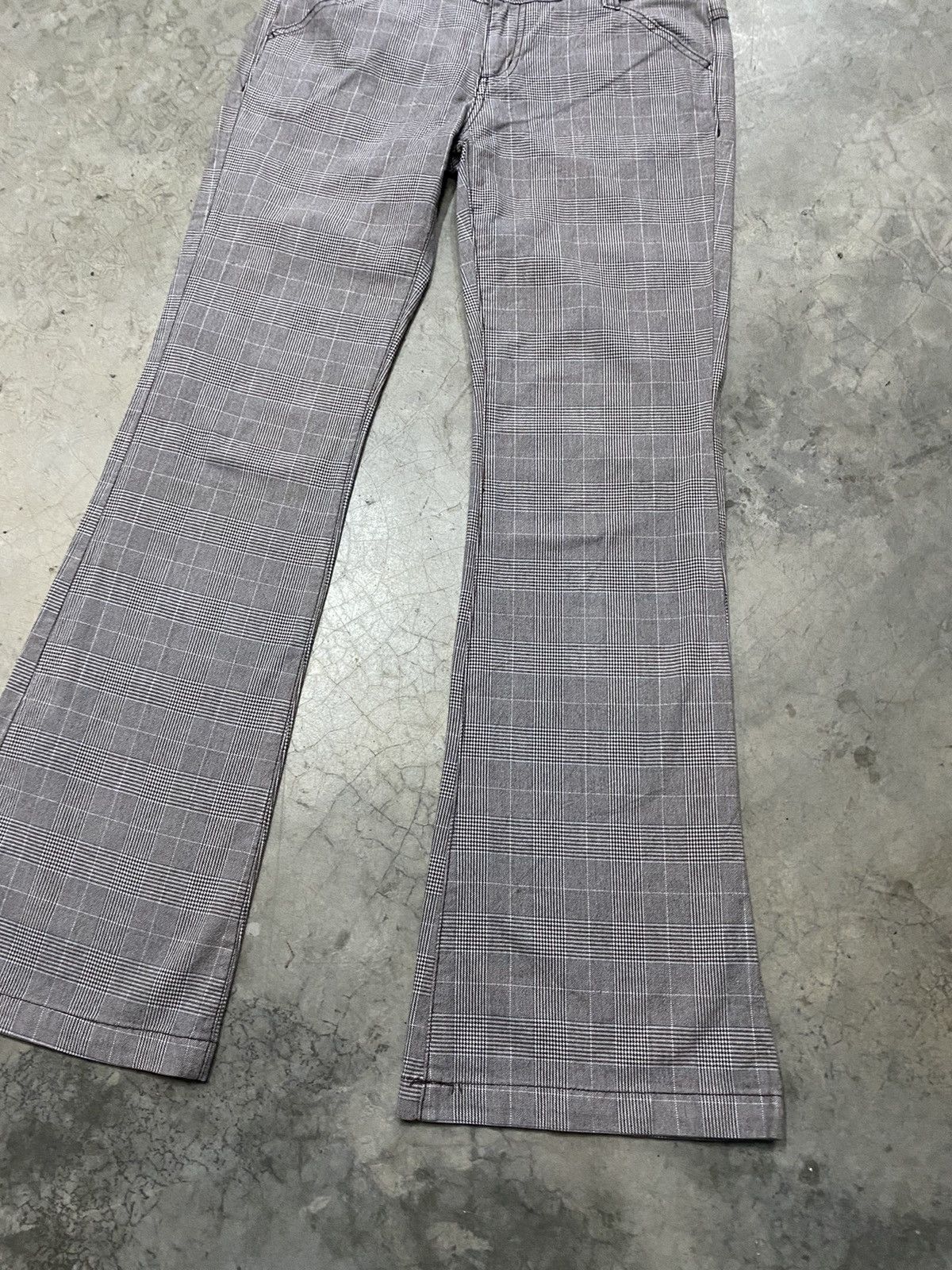 Japanese Brand Japanese Checkered Flare Gothic Stretchable 121 Size US 32 / EU 48 - 3 Thumbnail