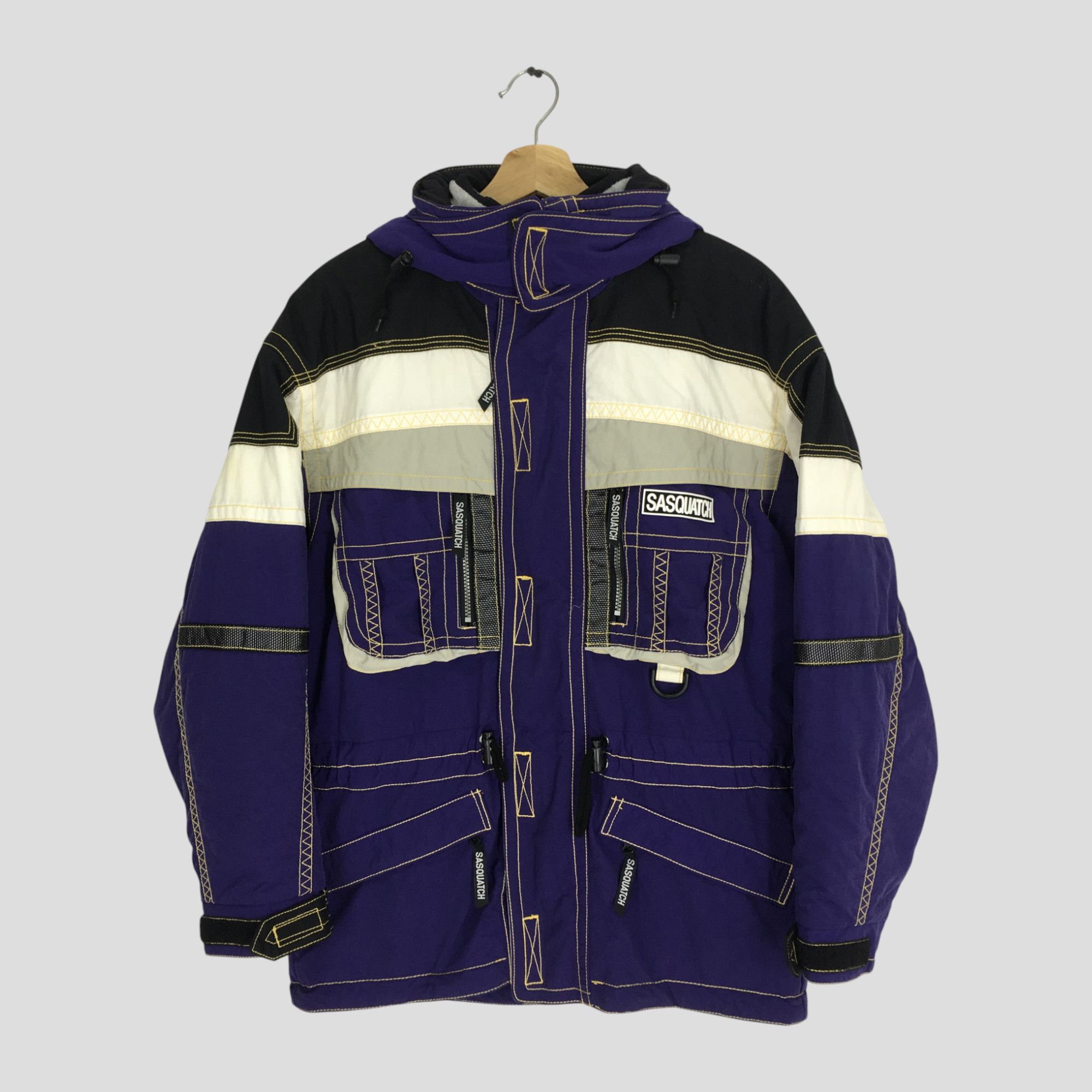 Sasquatchfabrix Vintage 90's Retro Sasquatch Ski Suit Hoodie Jacket Size US M / EU 48-50 / 2 - 1 Thumbnail
