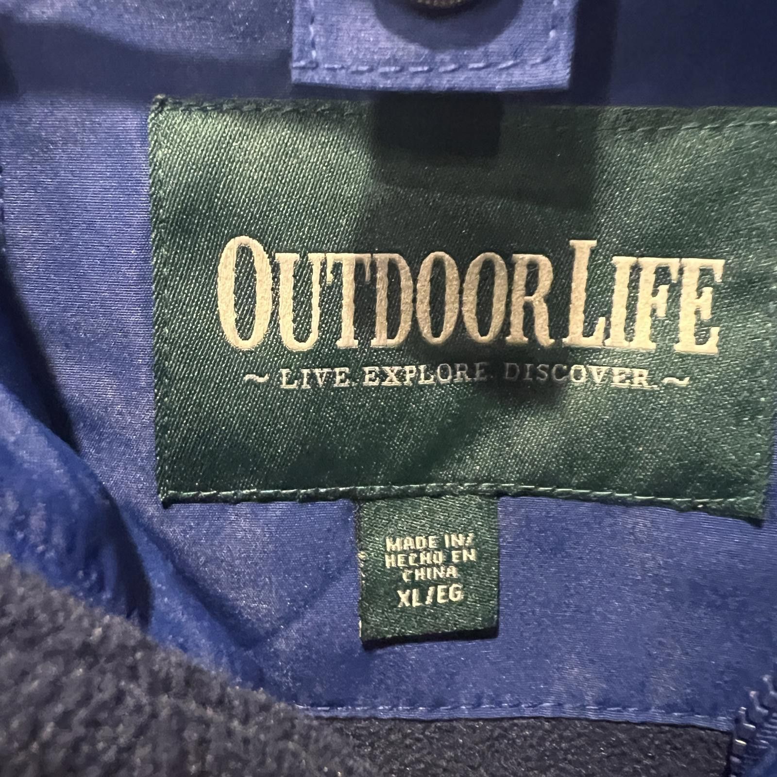 Other Outdoor Life Men's XL Blue Fleece-Lined Jacket Size US XL / EU 56 / 4 - 3 Thumbnail
