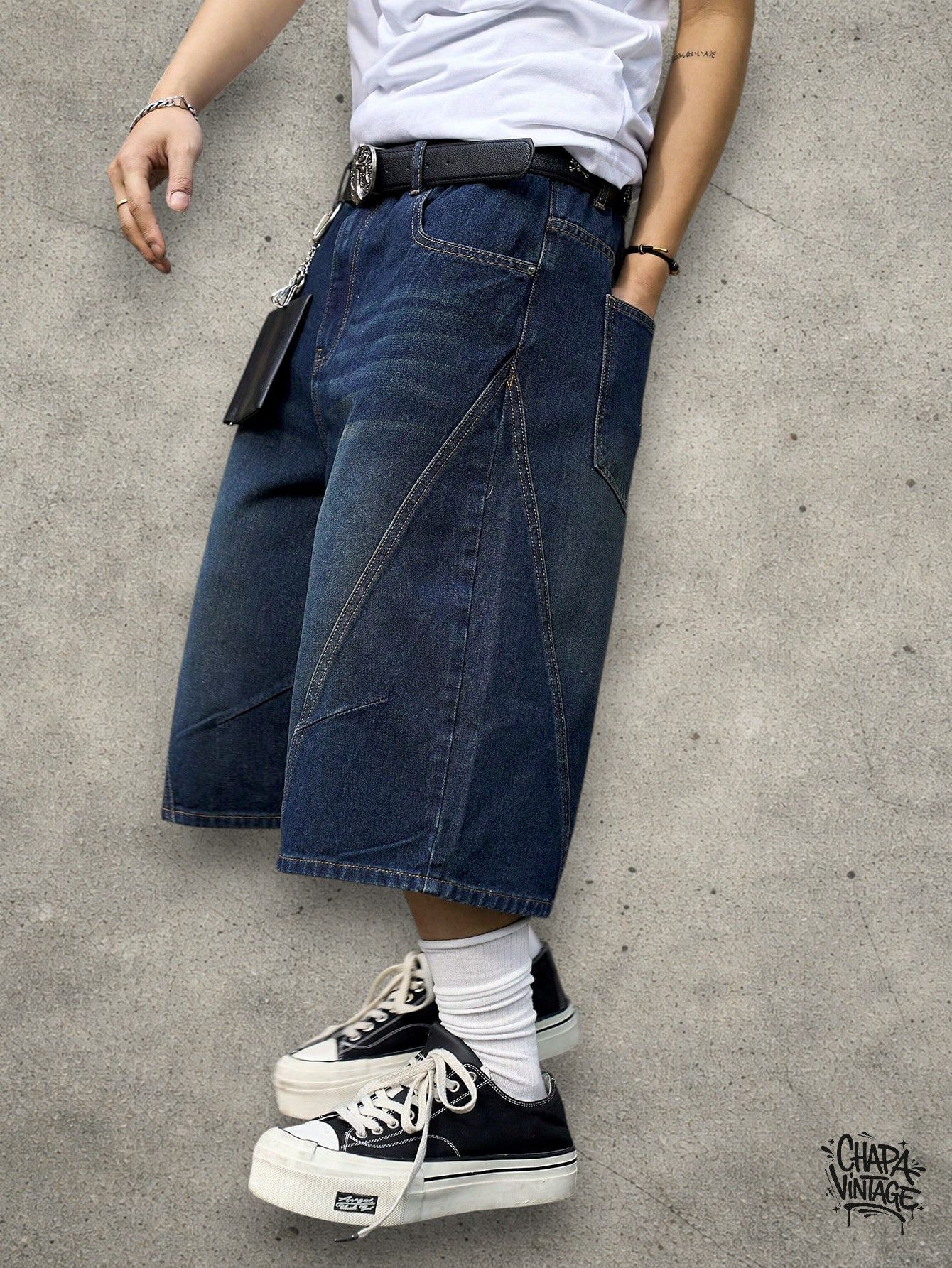 Vintage Dark jeans jorts Size US 32 / EU 48 - 2 Thumbnail