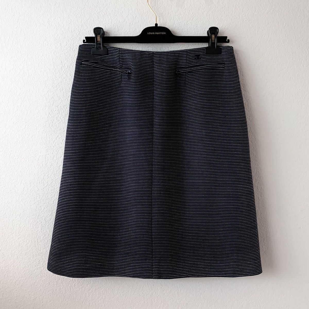 Chanel Chanel wool silk striped skirt Size 30" / US 8 / IT 44 - 1 Thumbnail