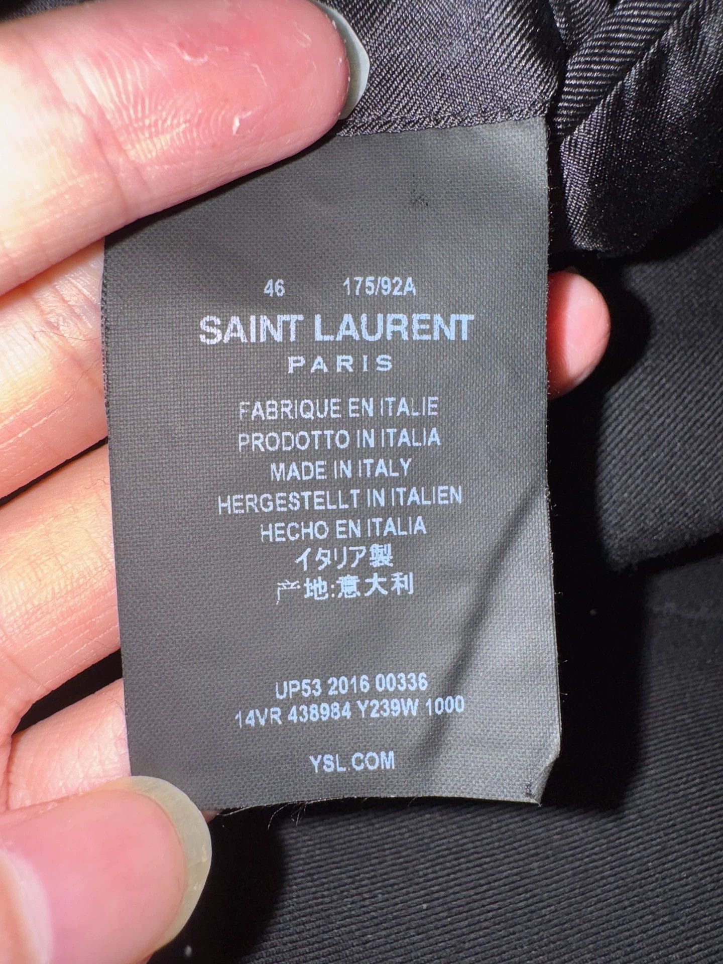 Saint Laurent Paris Authentic Saint Laurent SLP16FW peaked-lapel Smoking suit. Size 46R - 8 Thumbnail