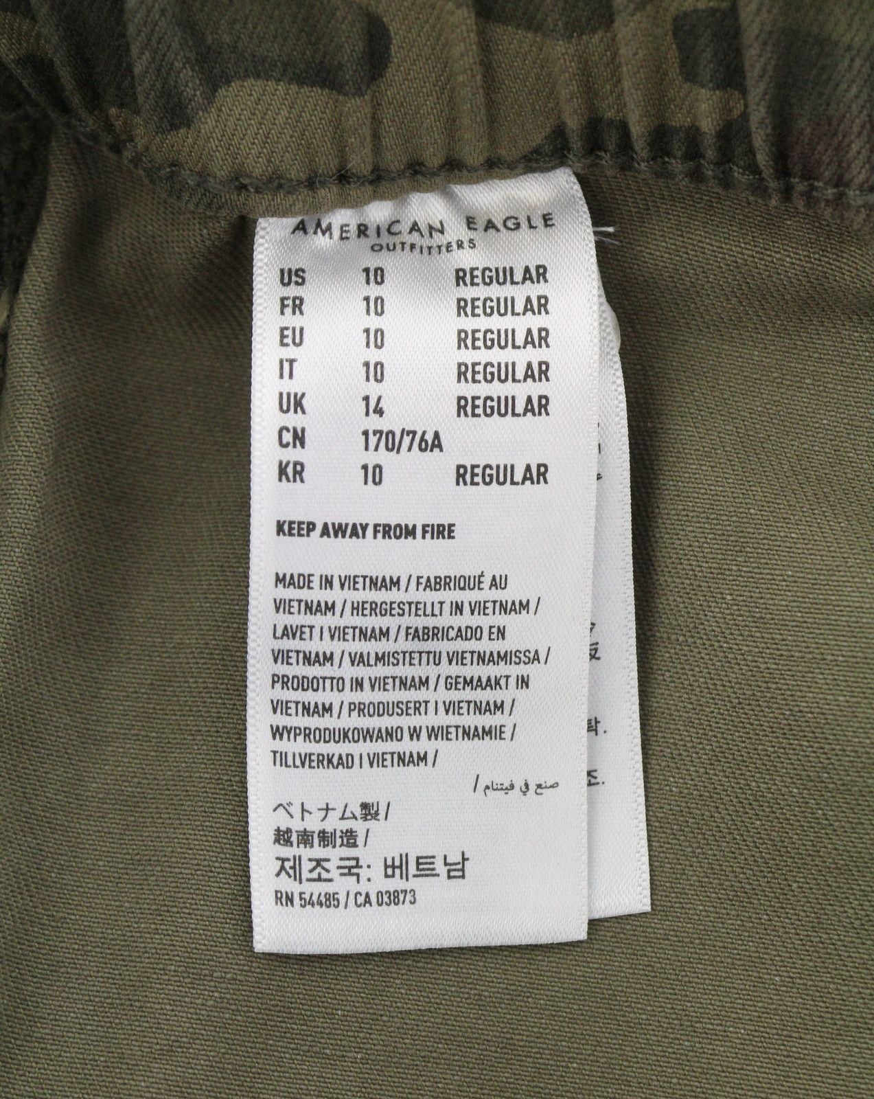 American Eagle Outfitters JEGGING JOGGER W30 Camo Pants 89006 Size 30" / US 8 / IT 44 - 8 Thumbnail