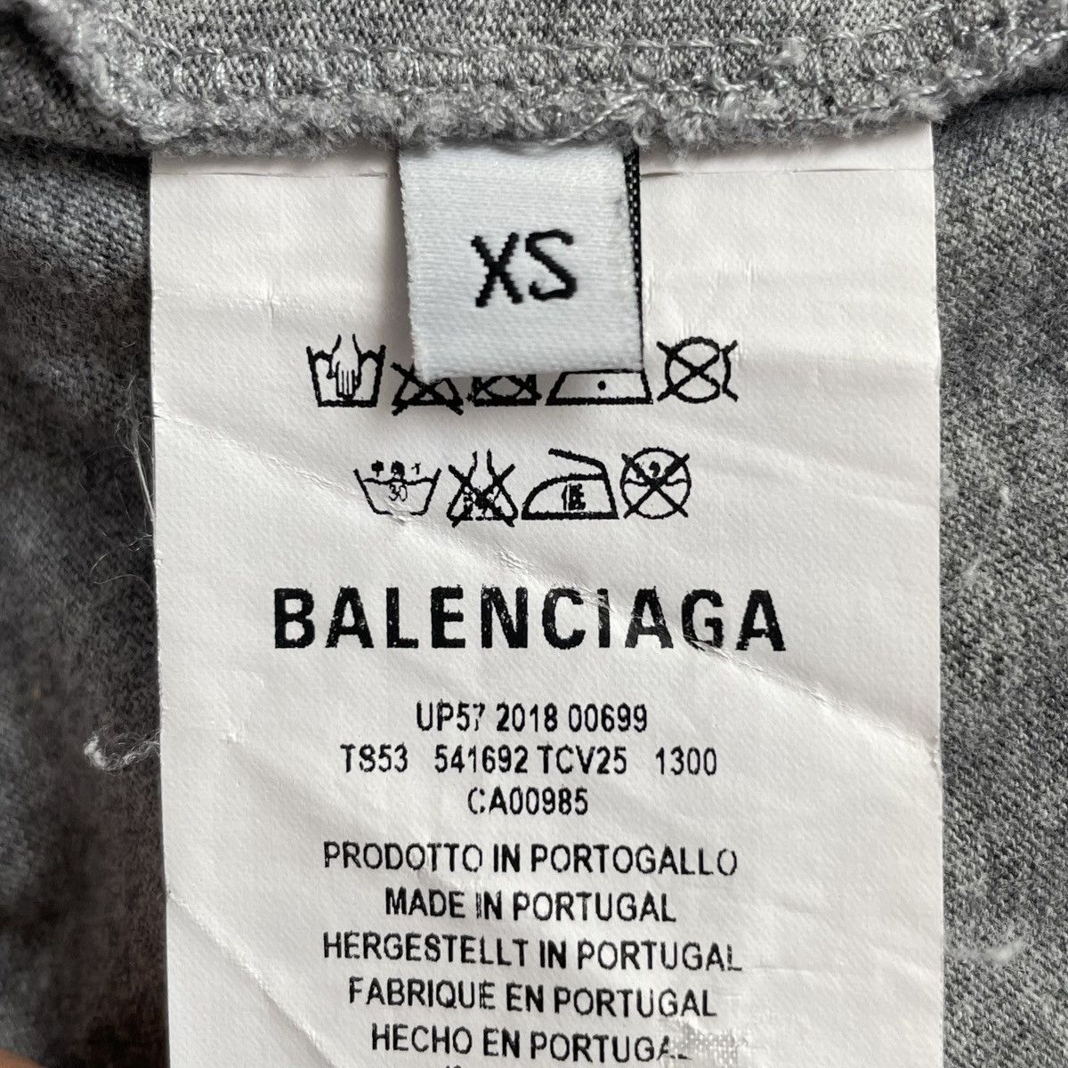 Balenciaga Balenciaga Logo Wheat Printed Short Sleeve T-Shirt K26WX Size XS / US 0-2 / IT 36-38 - 7 Thumbnail