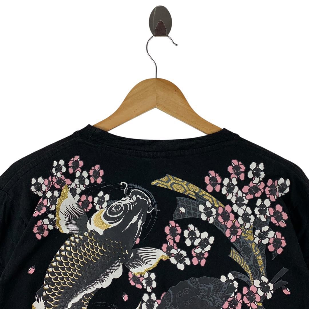 Japanese Brand Vintage CURE ALL japan culture overprint Koi fish sukajantee Size US L / EU 52-54 / 3 - 9 Thumbnail