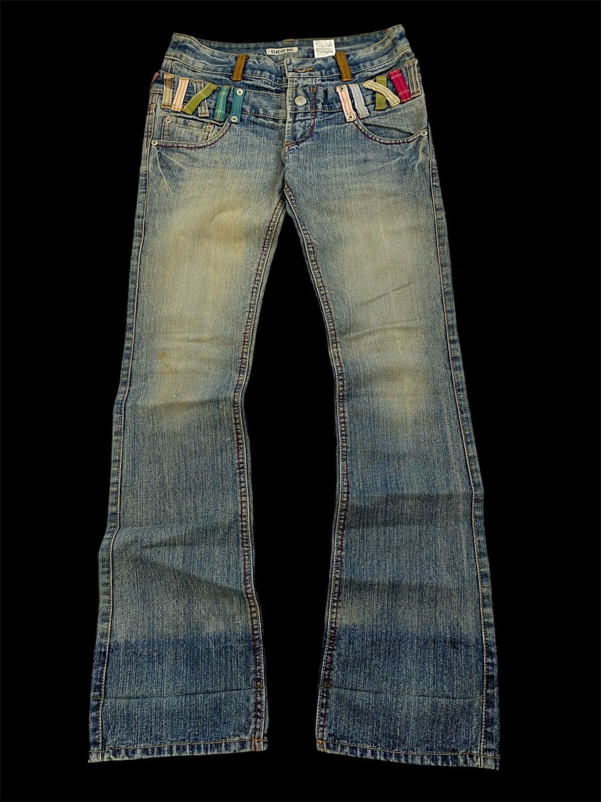 Japanese Brand Double waist flare jeans from cleff de sol Size US 30 / EU 46 - 1 Thumbnail