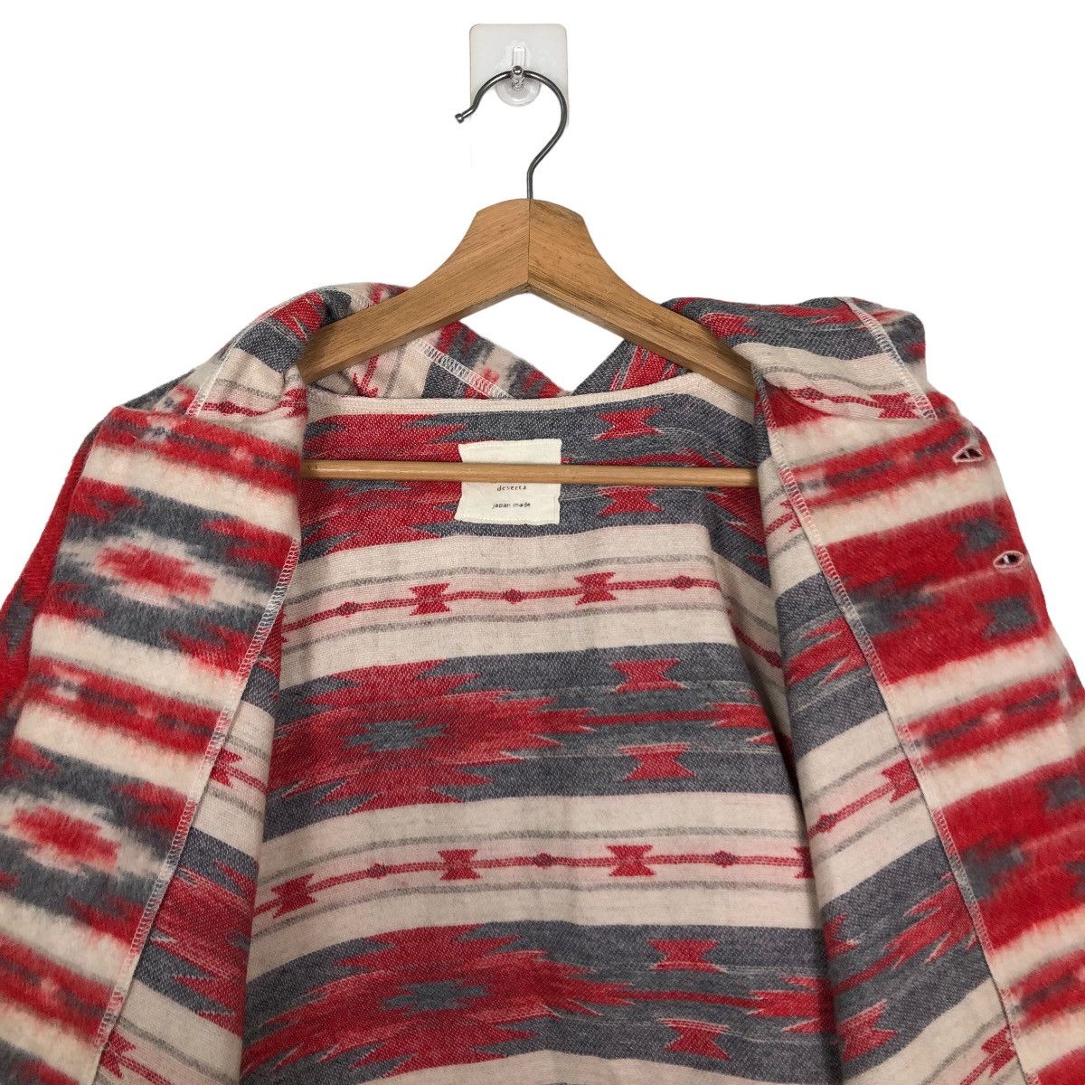 Japanese Brand 🔥Oversized Poncho Jacket Striped Viri-Dari Deserta Japan Size US L / EU 52-54 / 3 - 12 Thumbnail