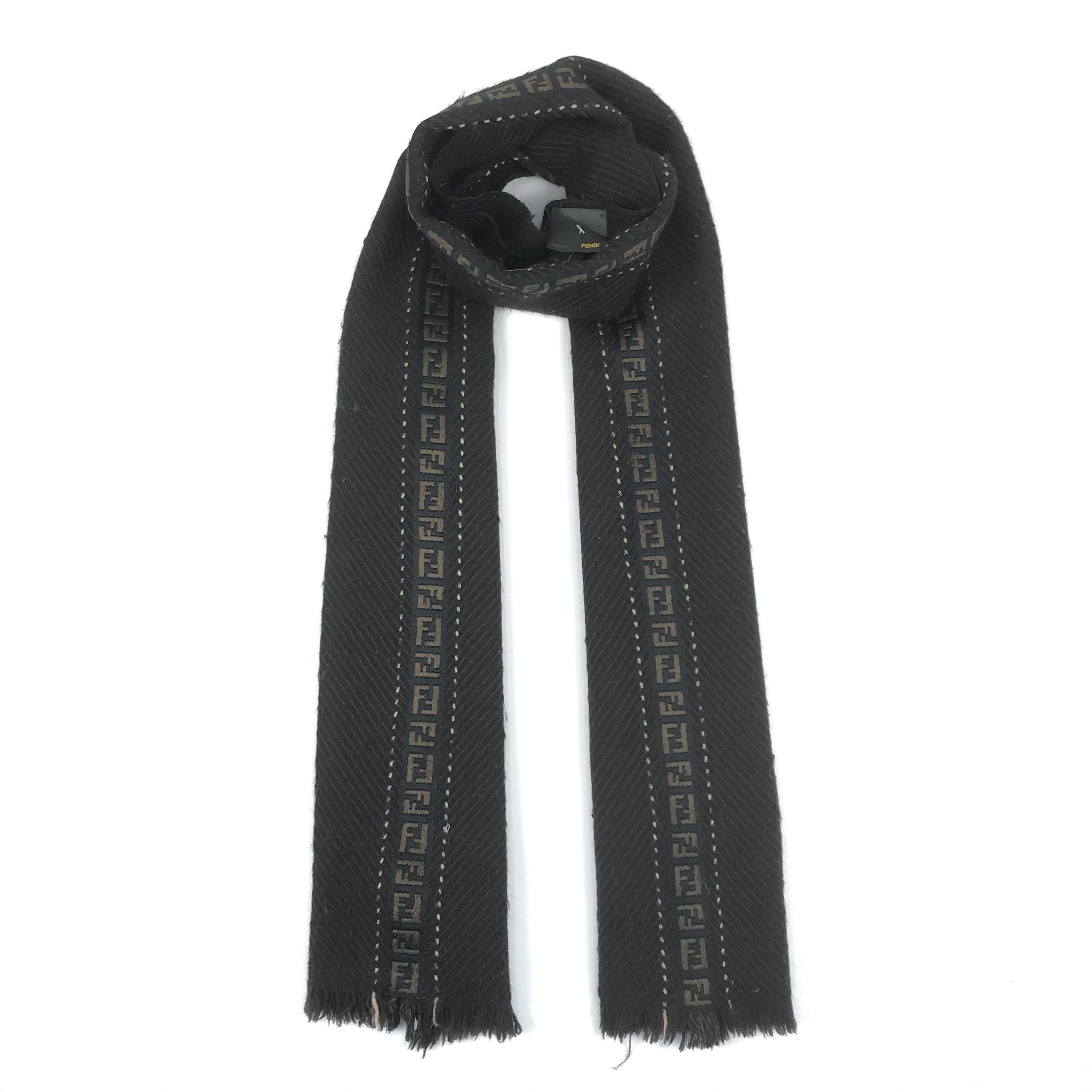 Fendi Vintage Fendi Scarf Muffler Wool Scarves Size ONE SIZE - 1 Thumbnail