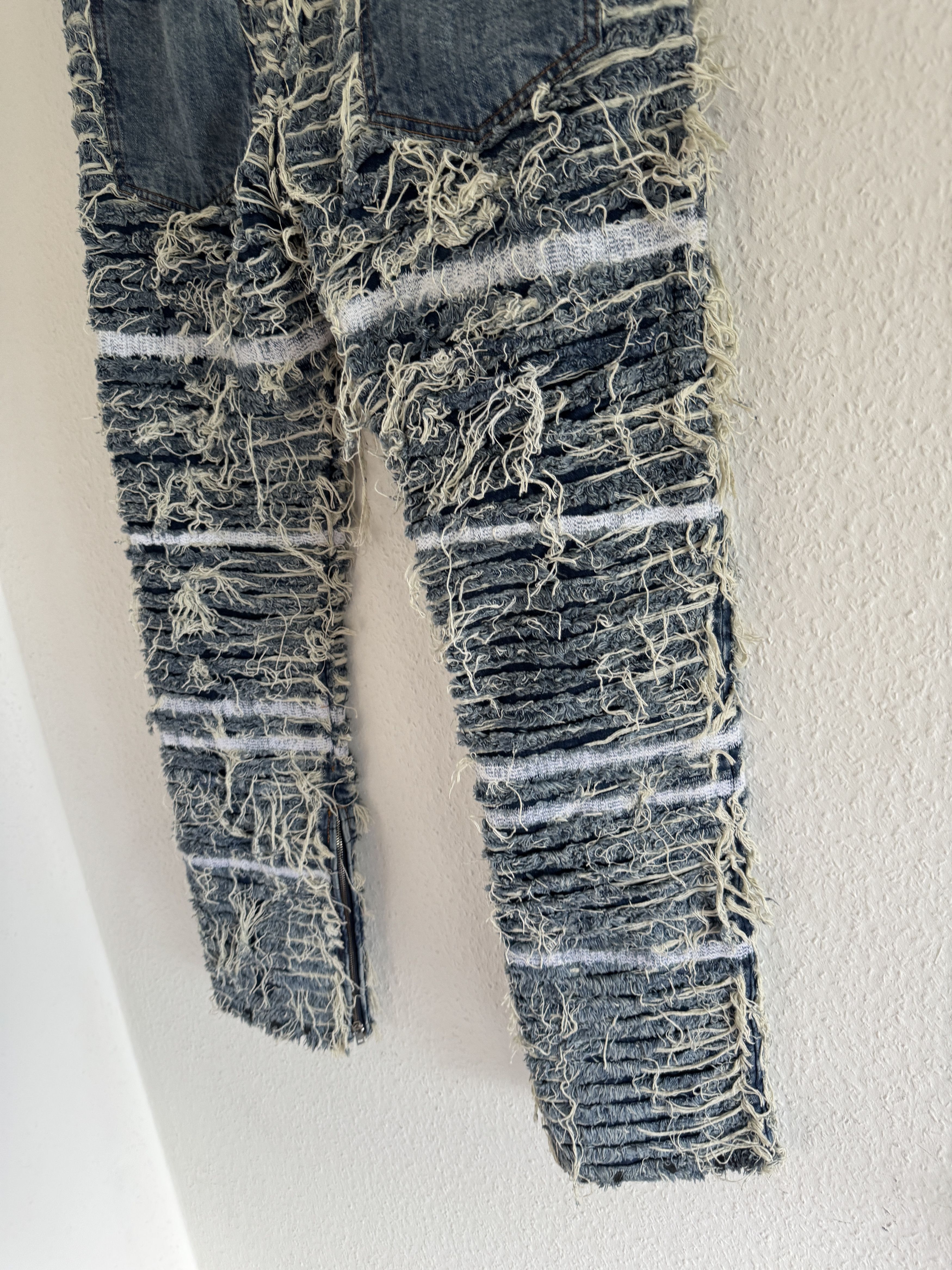 1017 ALYX 9SM × Blackmeans Distressed Shredded Blackmeans x Alyx Pants Size US 34 / EU 50 - 15 Thumbnail