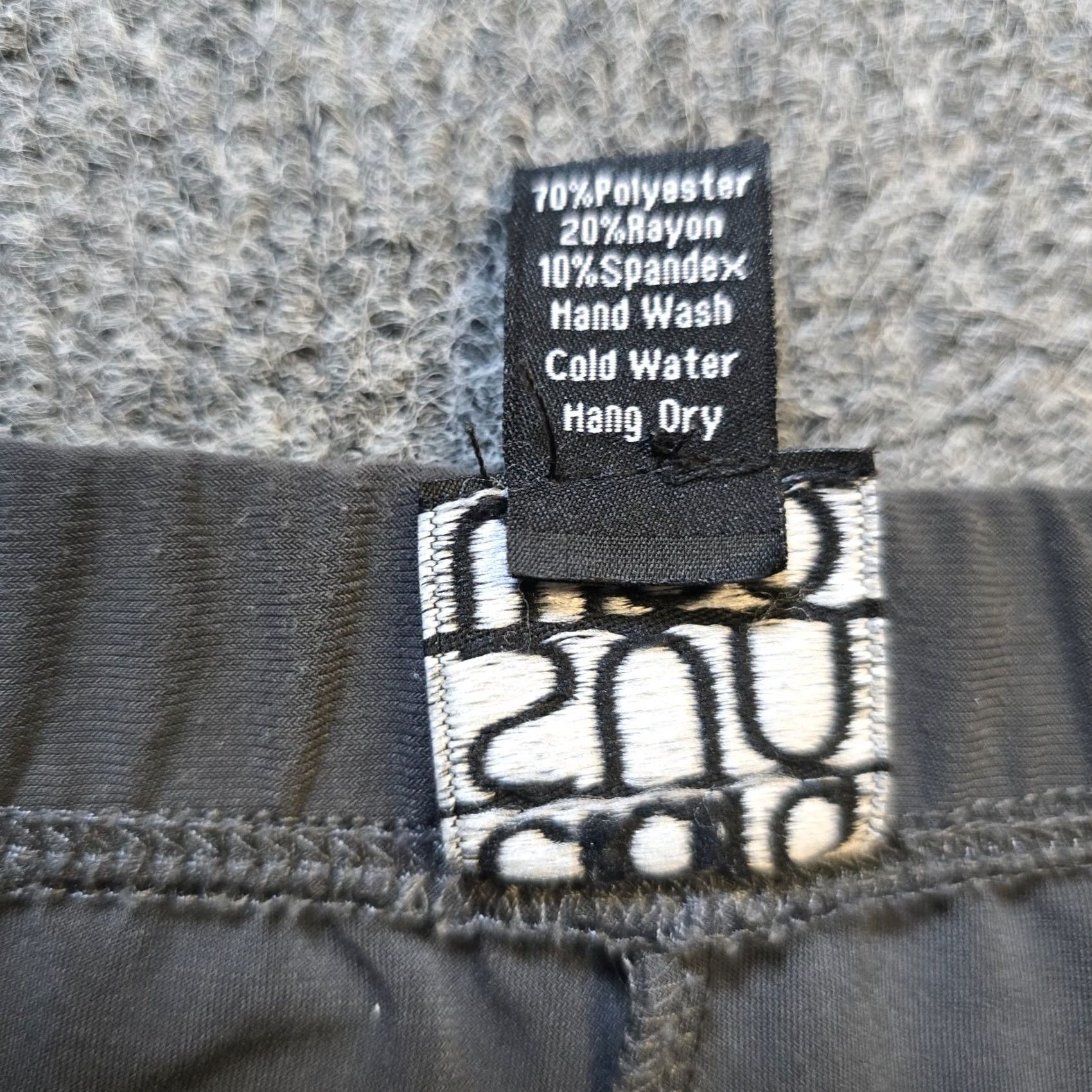 Vintage Clara Sun Woo Pants Womens Medium Gray Stretchy Slinky Pull On Casual Basic Size 28" / US 6 / IT 42 - 4 Thumbnail