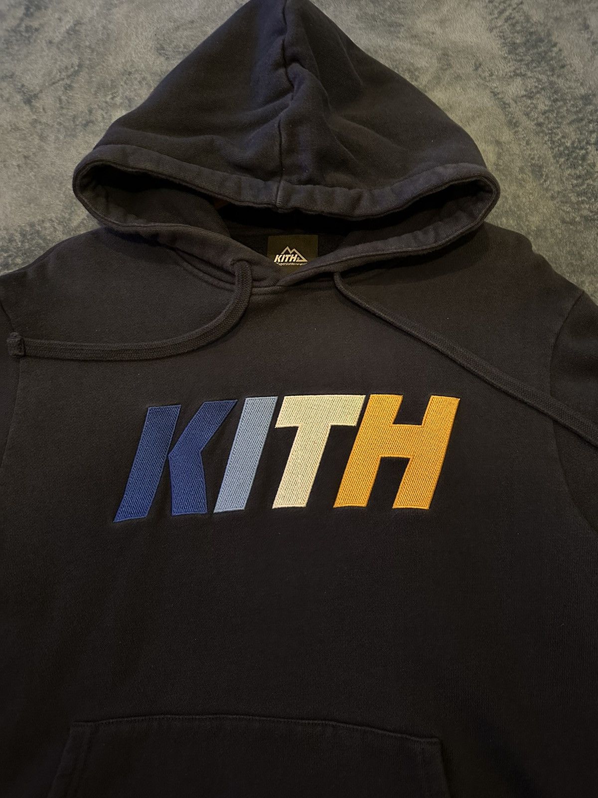 image of Kith Team Williams Hoodie in Navy, Men's (Size Small)