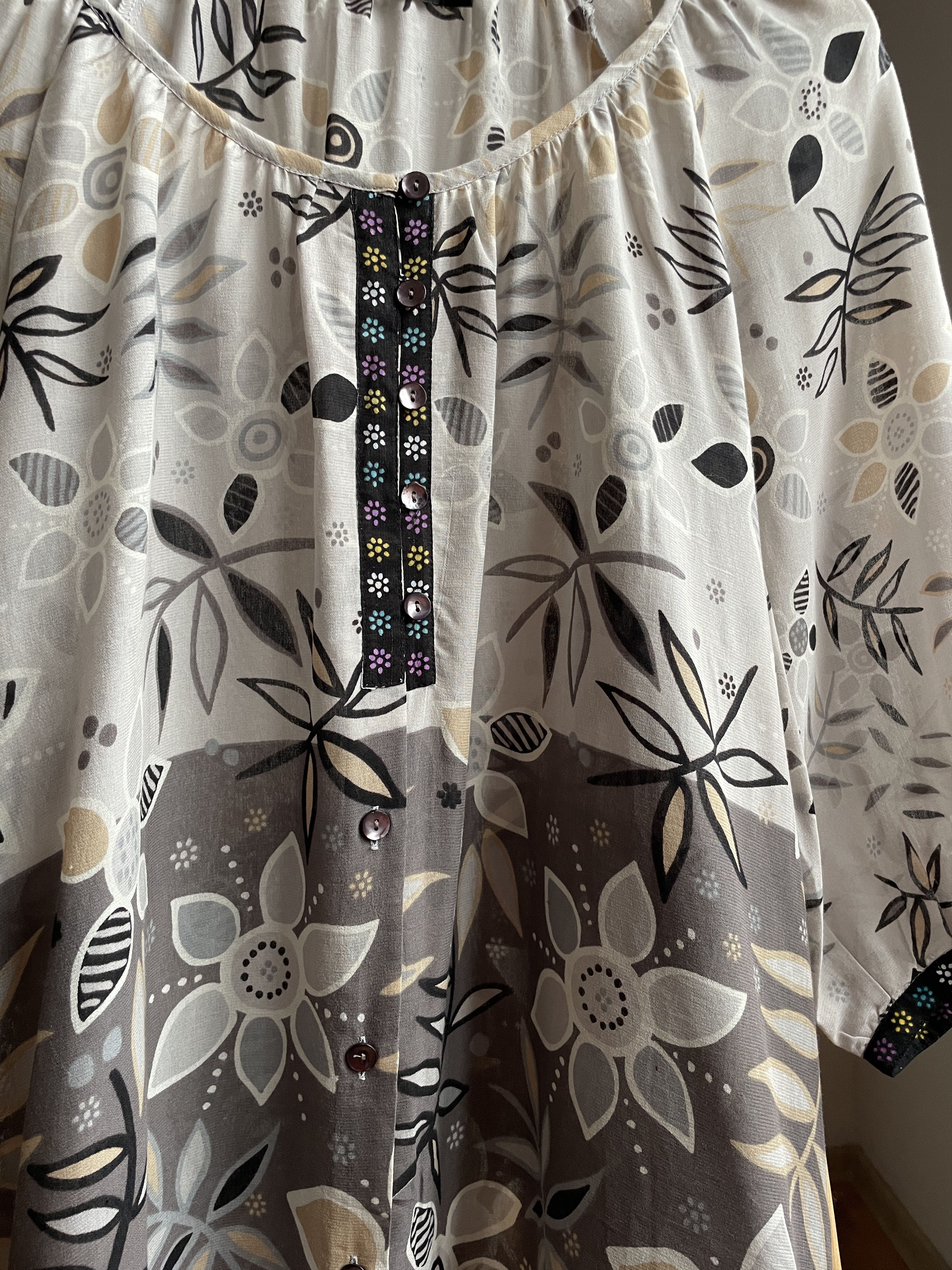 Gudrun Sjoden Gudrun Sjoden Viscose Cotton Floral Tunic Dress Size S Size S / US 4 / IT 40 - 4 Thumbnail