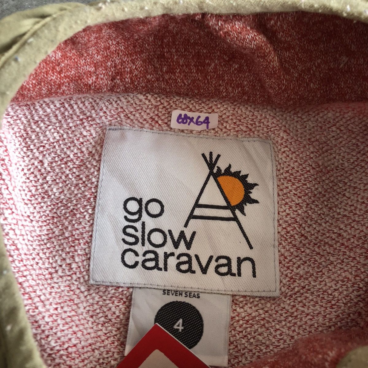 Japanese Brand × go slow caravan Rare Go Slow Caravan Inner Hooded Jacket Size US XL / EU 56 / 4 - 3 Thumbnail