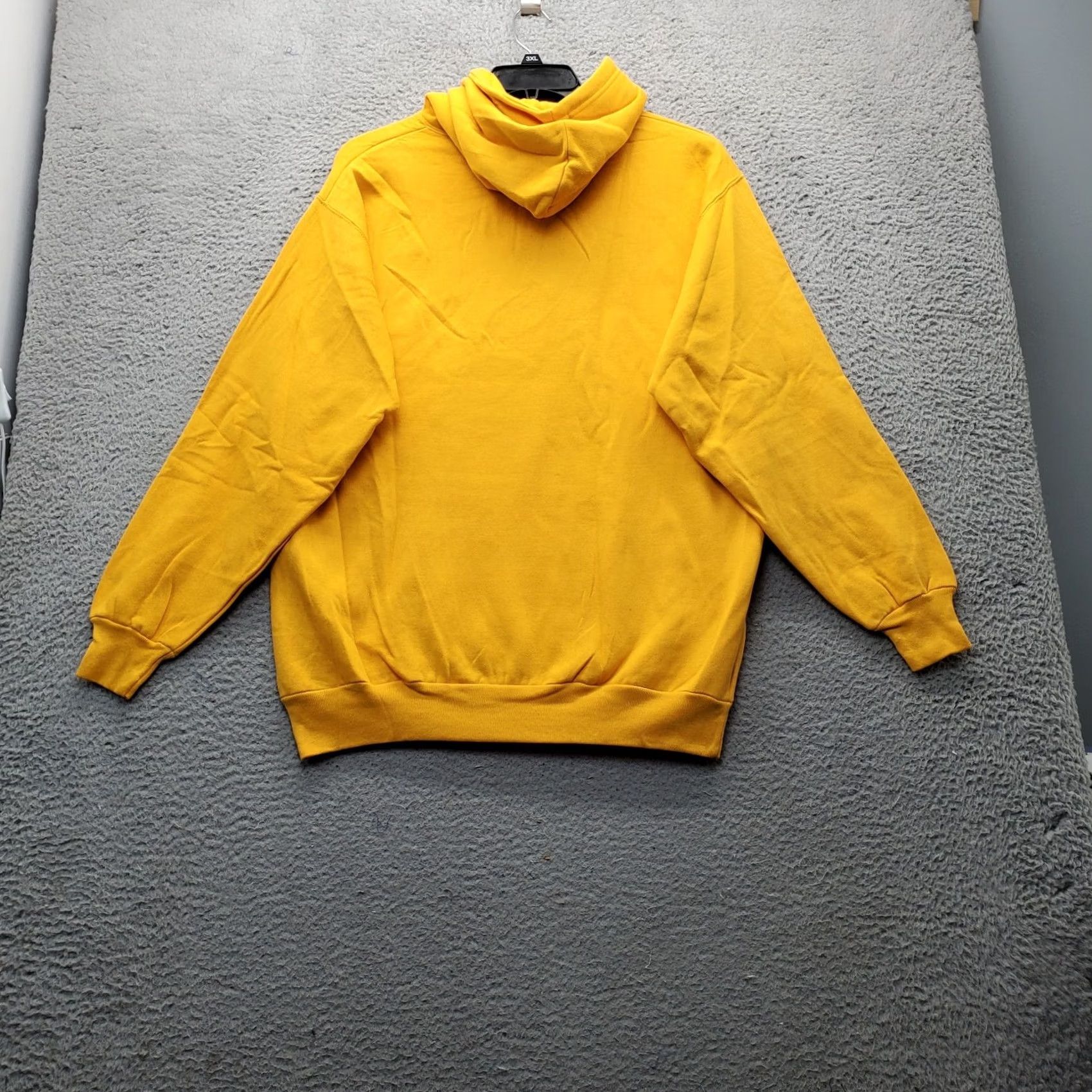 Vintage Jon Lauren Hoodie Unisex L Yellow Wild Wood Kangaroo Pocket Drawstring Size US L / EU 52-54 / 3 - 2 Thumbnail